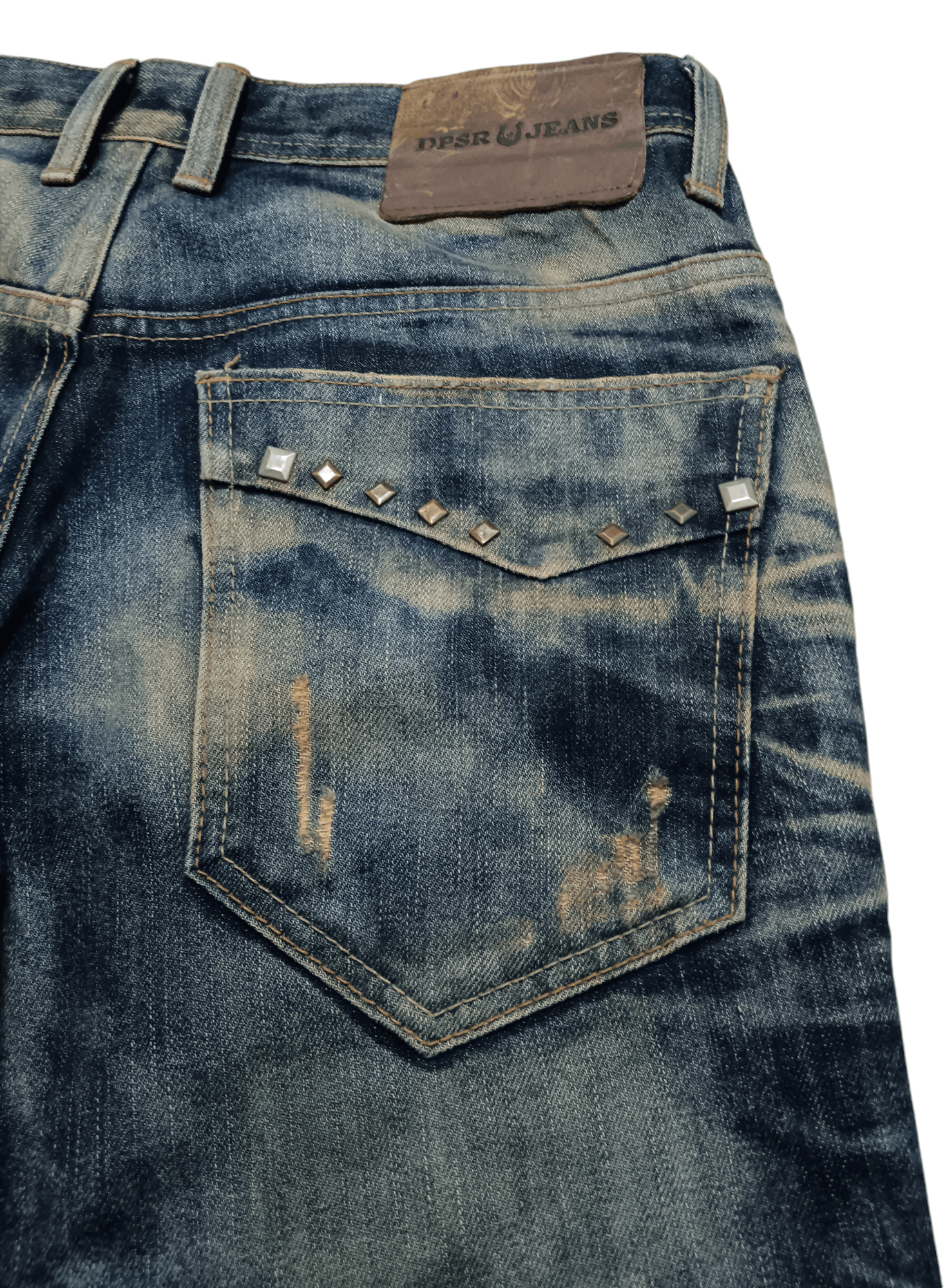 If Six Was Nine × Japanese Brand DPSR SEASONED DISTRESSED DESIGN JEANS Size US 33 - 5 Thumbnail