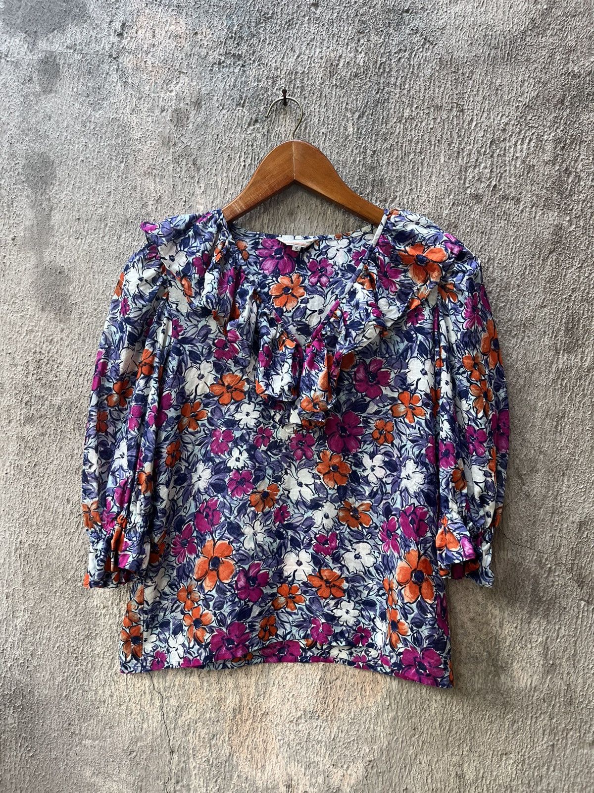 Yves Saint Laurent Yves Saint Laurent Chemisiers Floral print Size S / US 4 / IT 40 - 1 Thumbnail