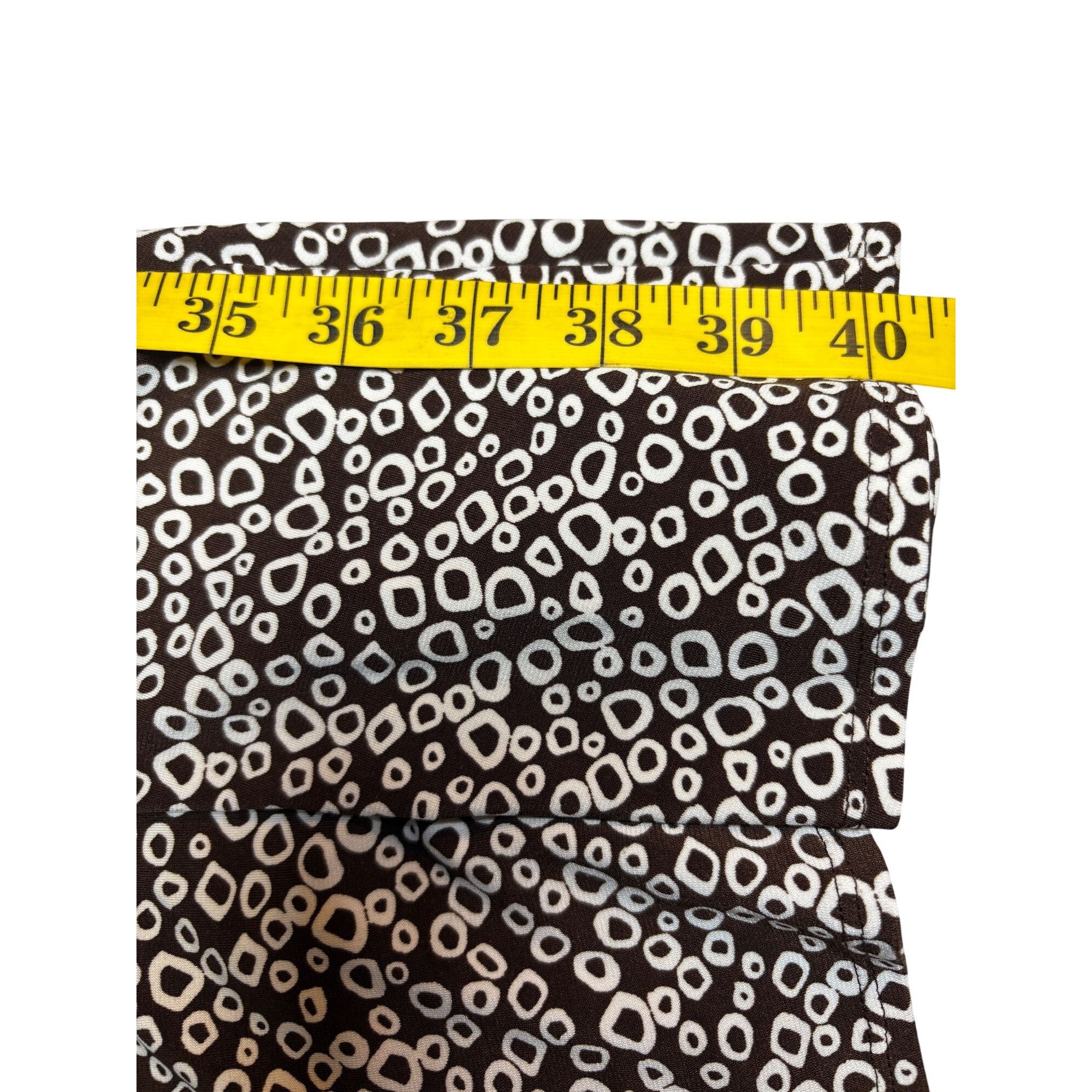 MAGGY LONDON Maggy London Women’s Midi Dress Brown Floral 12P Cowl Neck I Size XL / US 12-14 / IT 48-50 - 7 Thumbnail