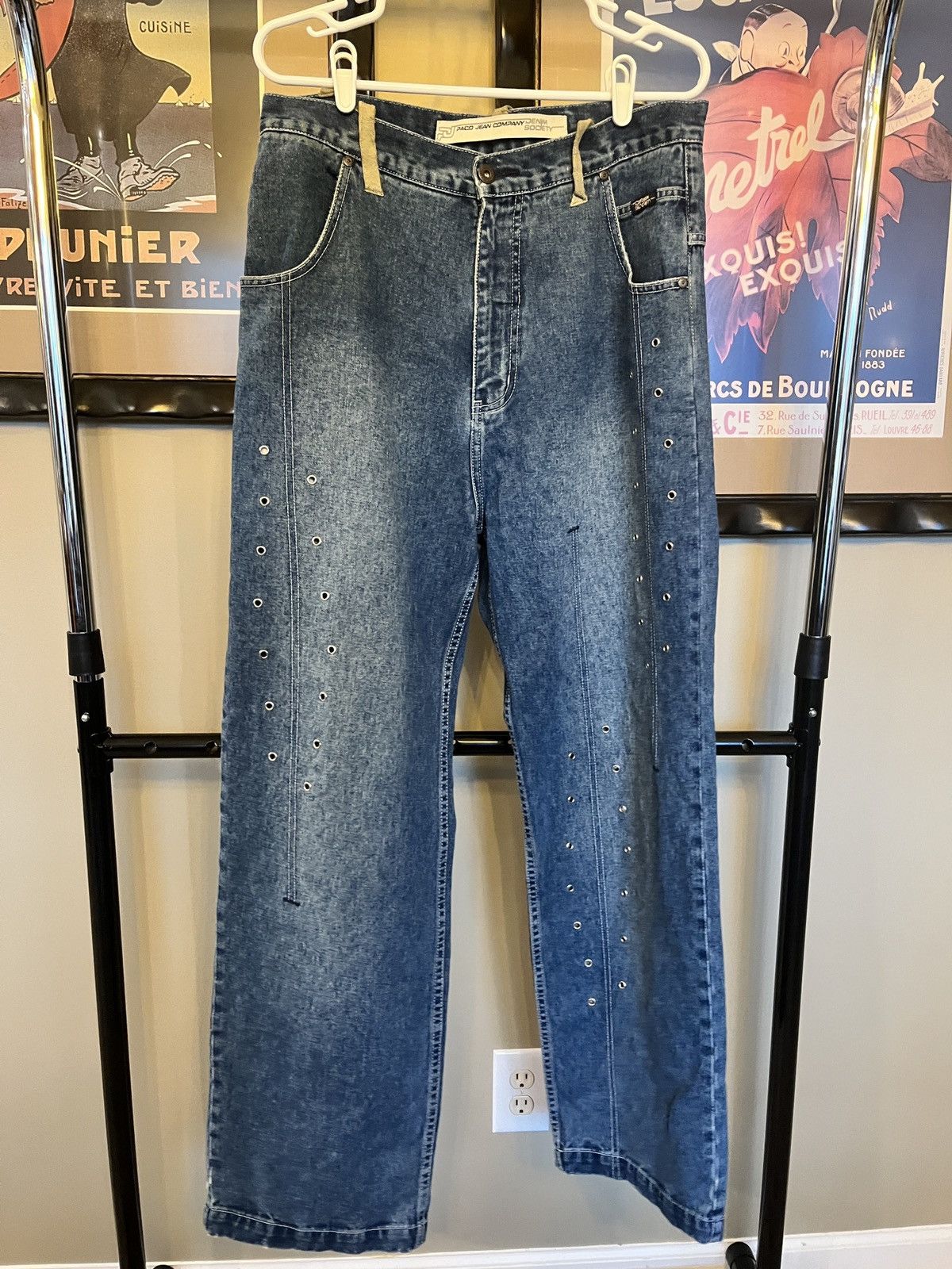 Rocawear Paco Jeans studded baggy denim Size US 34 / EU 50 - 1 Thumbnail