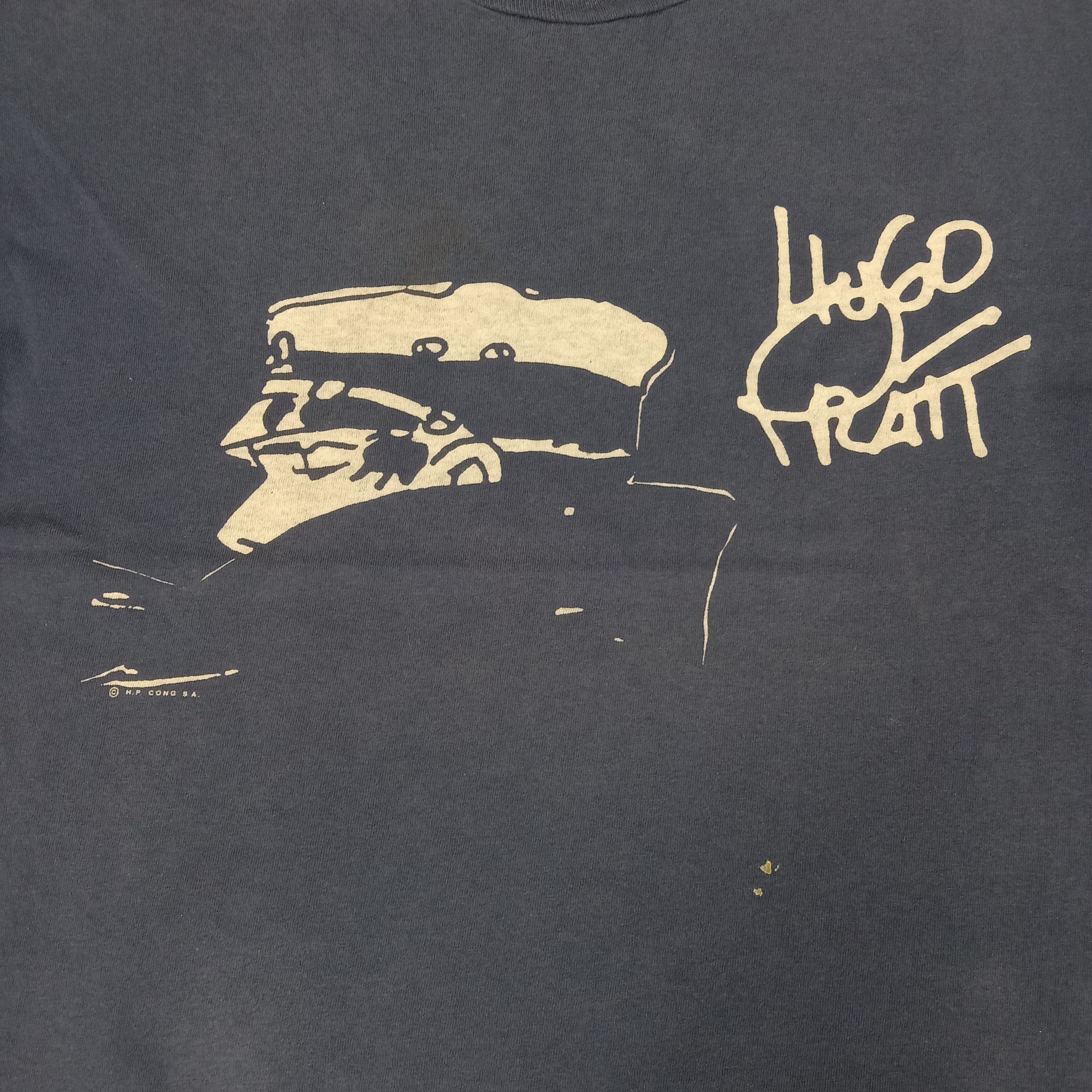 Vintage Hugo Pratt Italian Comic Artist Tshirt Size US XL / EU 56 / 4 - 2 Thumbnail