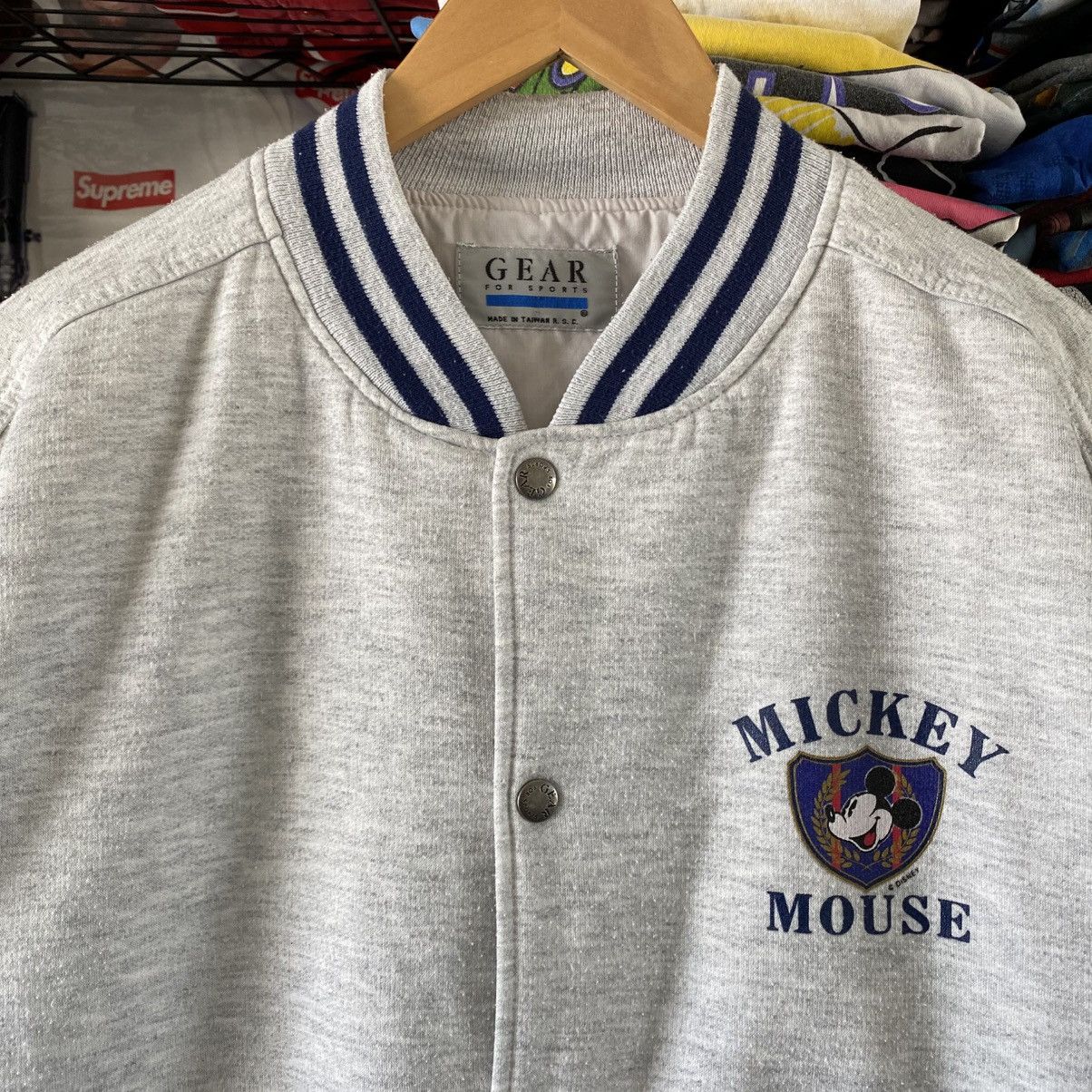 Disney Vintage Mickey Mouse Varsity Jacket Sweatshirt 1990s Disney Size US XL / EU 56 / 4 - 2 Thumbnail