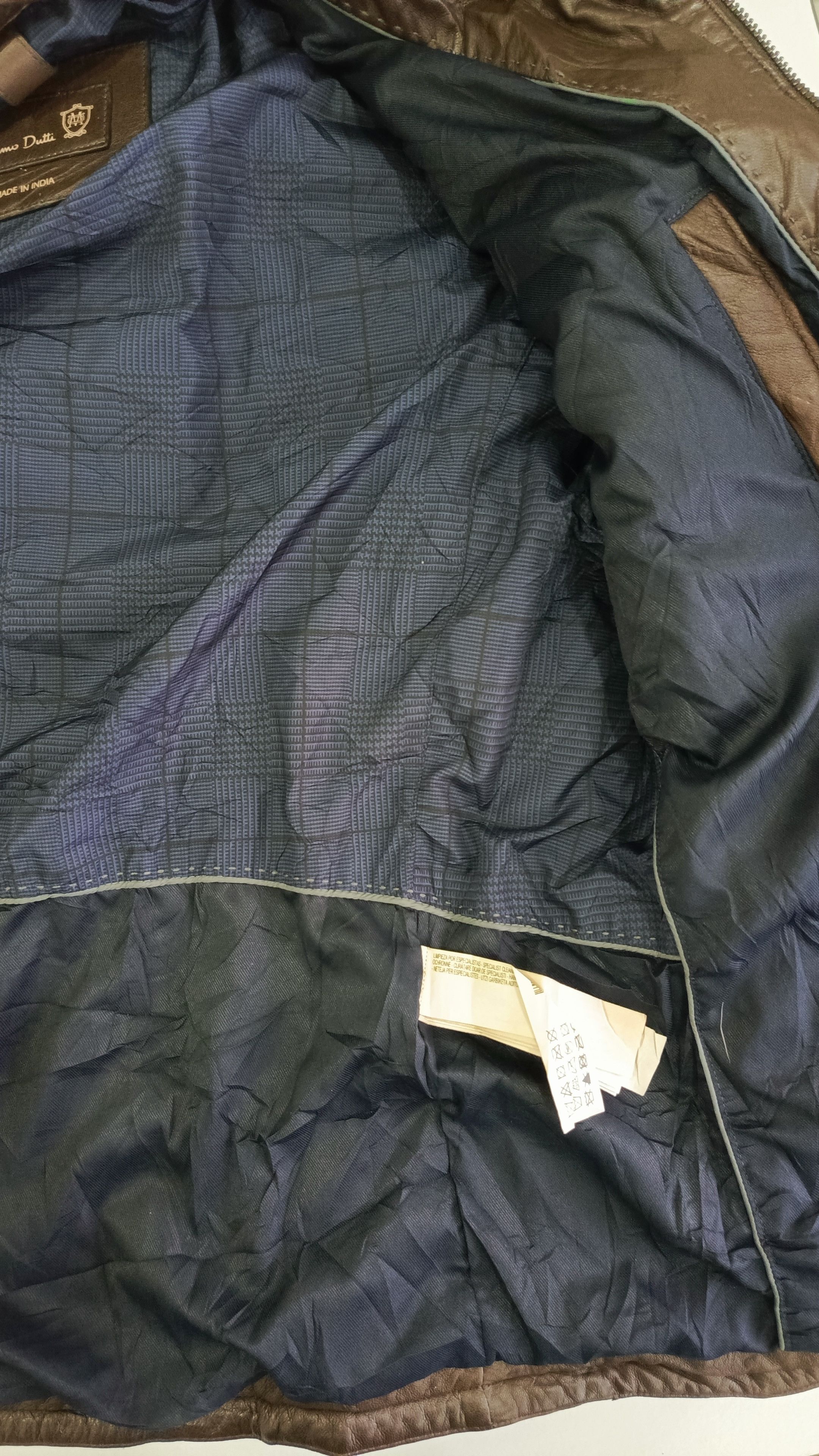 Massimo Dutti Men's Massimo Dutti Quilted Leather Jacket Size US XL / EU 56 / 4 - 3 Thumbnail