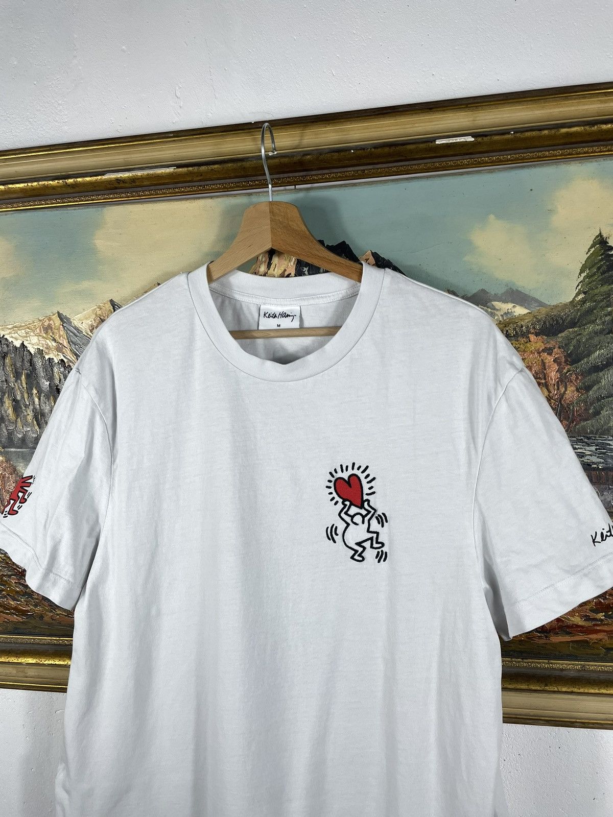 Japanese Brand × Keith Haring Keith Haring Art Skateboard White T-Shirt Tee Size US M / EU 48-50 / 2 - 5 Thumbnail