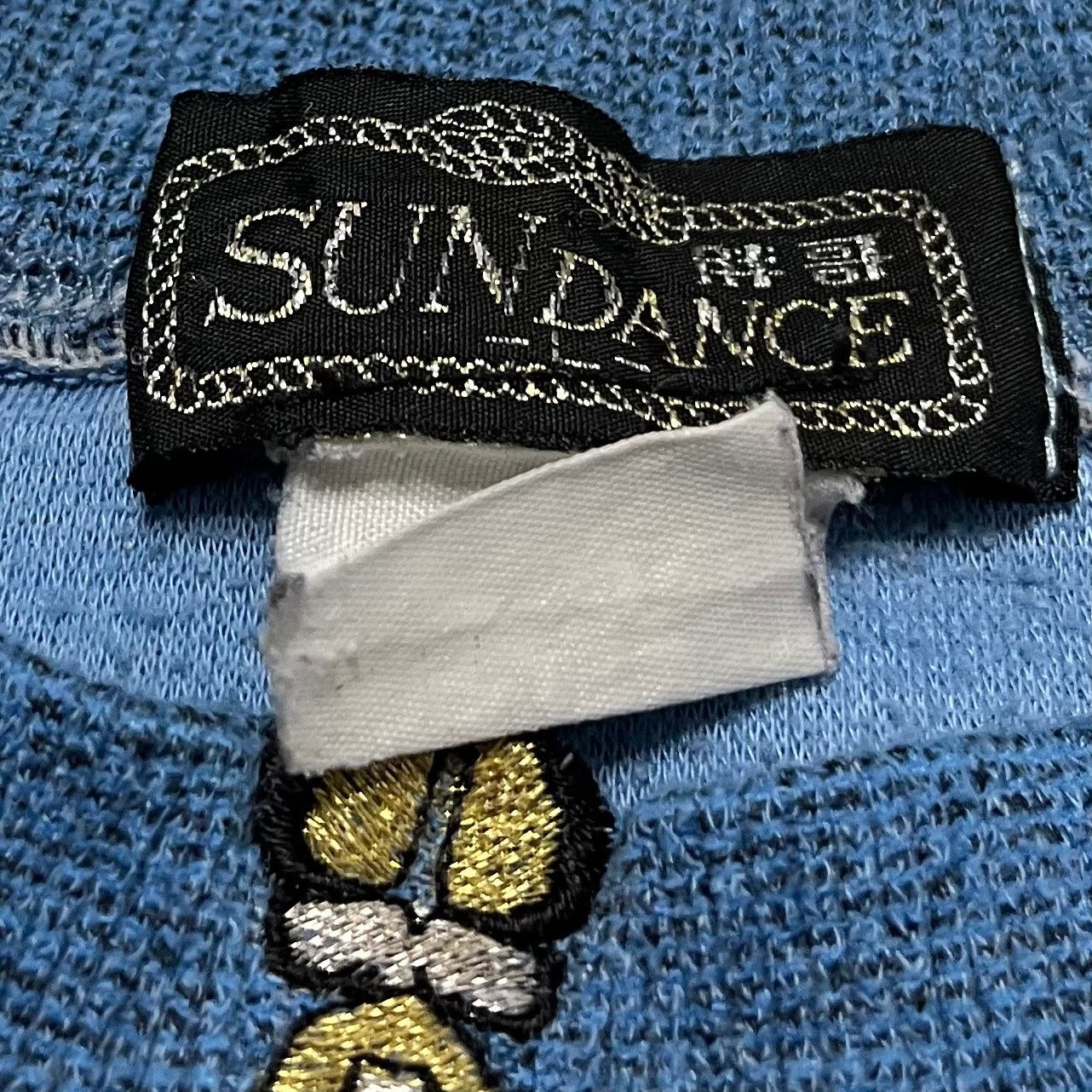 Other Vintage Sundance Zip Detail Blue Crewneck Sweatshirt Large Size L / US 10 / IT 46 - 3 Thumbnail