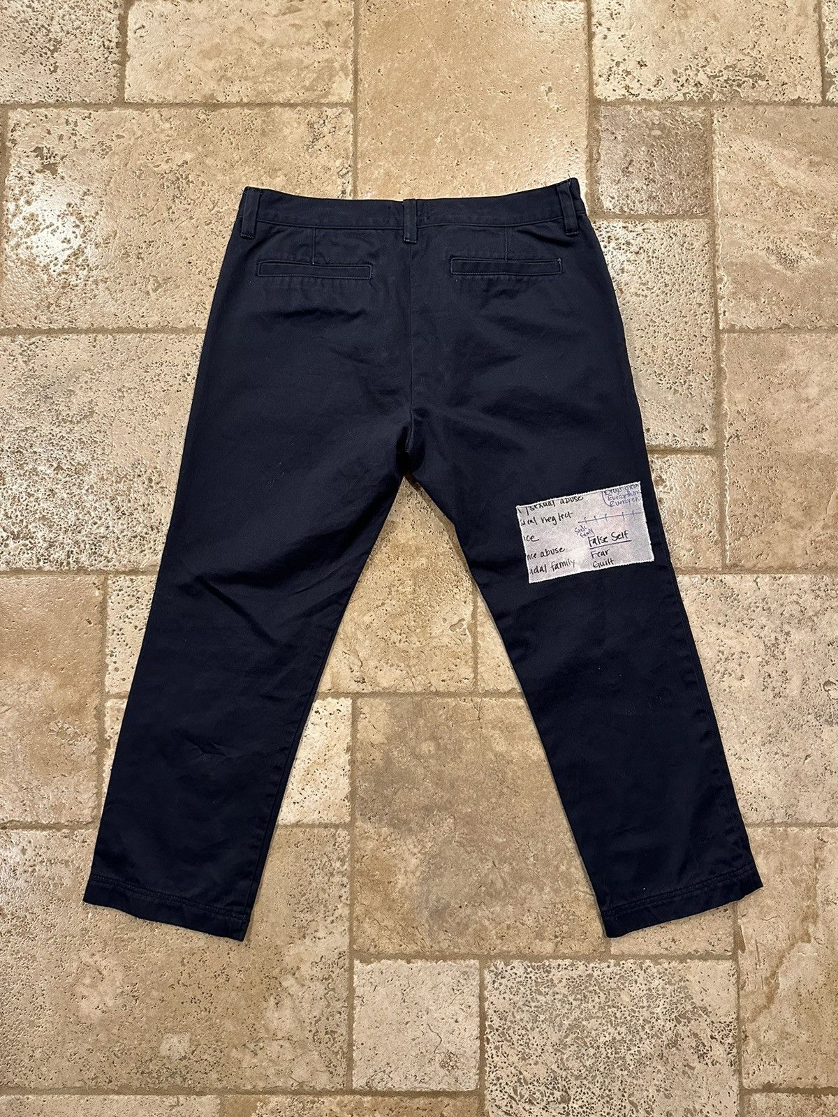 Enfants Riches Deprimes Enfants Riches Deprimes Navy Chino Henri Patch Work Pants Size US 34 / EU 50 - 2 Thumbnail