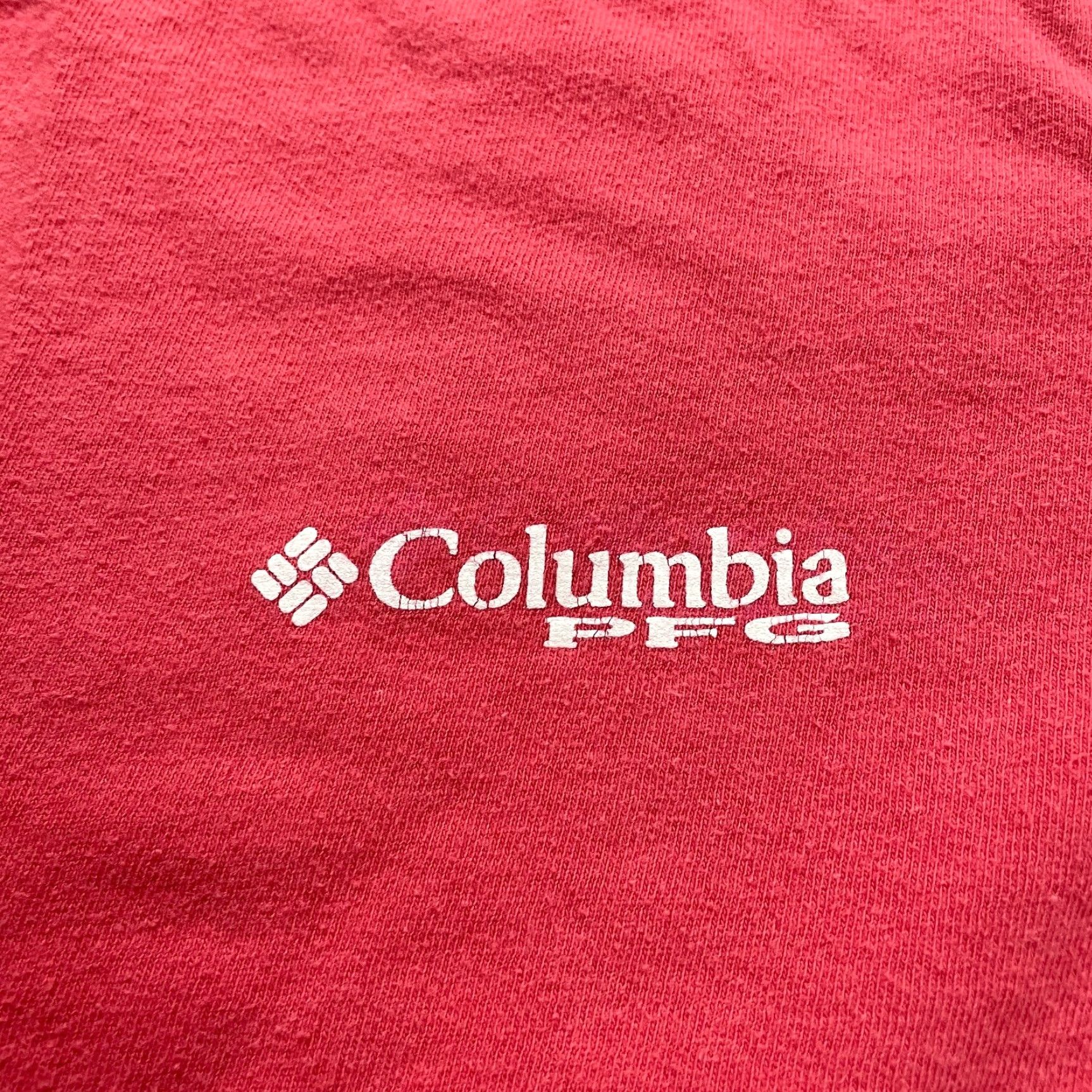 Vintage Columbia PFG Shirt Mens Large Red Crew Neck Long Sleeve Outdoor Fishing Top Breathable Cotton Knit Logo Size US L / EU 52-54 / 3 - 3 Thumbnail