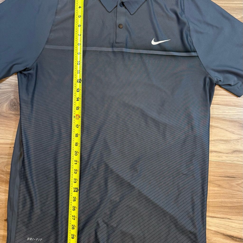 Nike Nike Men’s L Tiger Woods Dri-Fit Golf Polo Gray Size US L / EU 52-54 / 3 - 6 Thumbnail