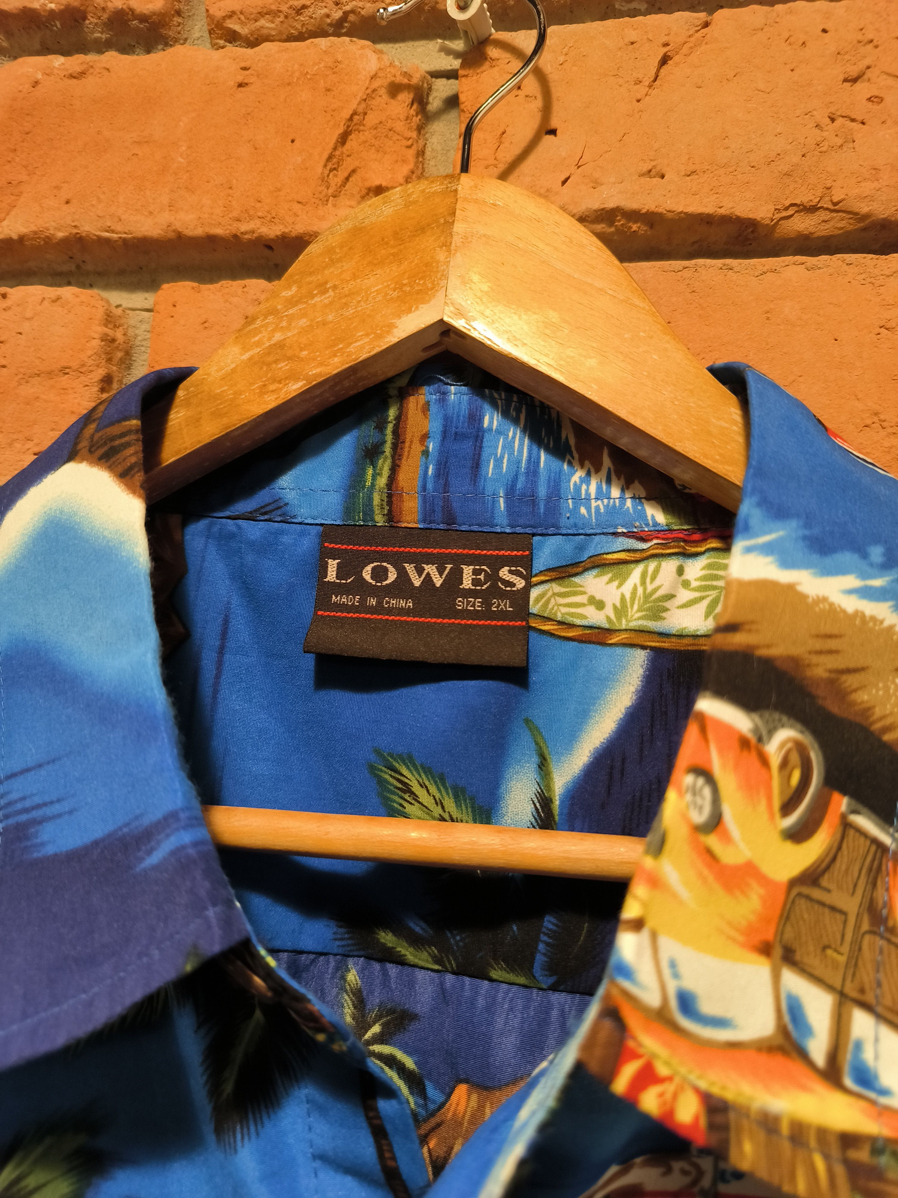 Vintage Vintage Lowes Hawaiian Shirt Short Sleeve Button-Up Print Size US XXL / EU 58 / 5 - 6 Thumbnail