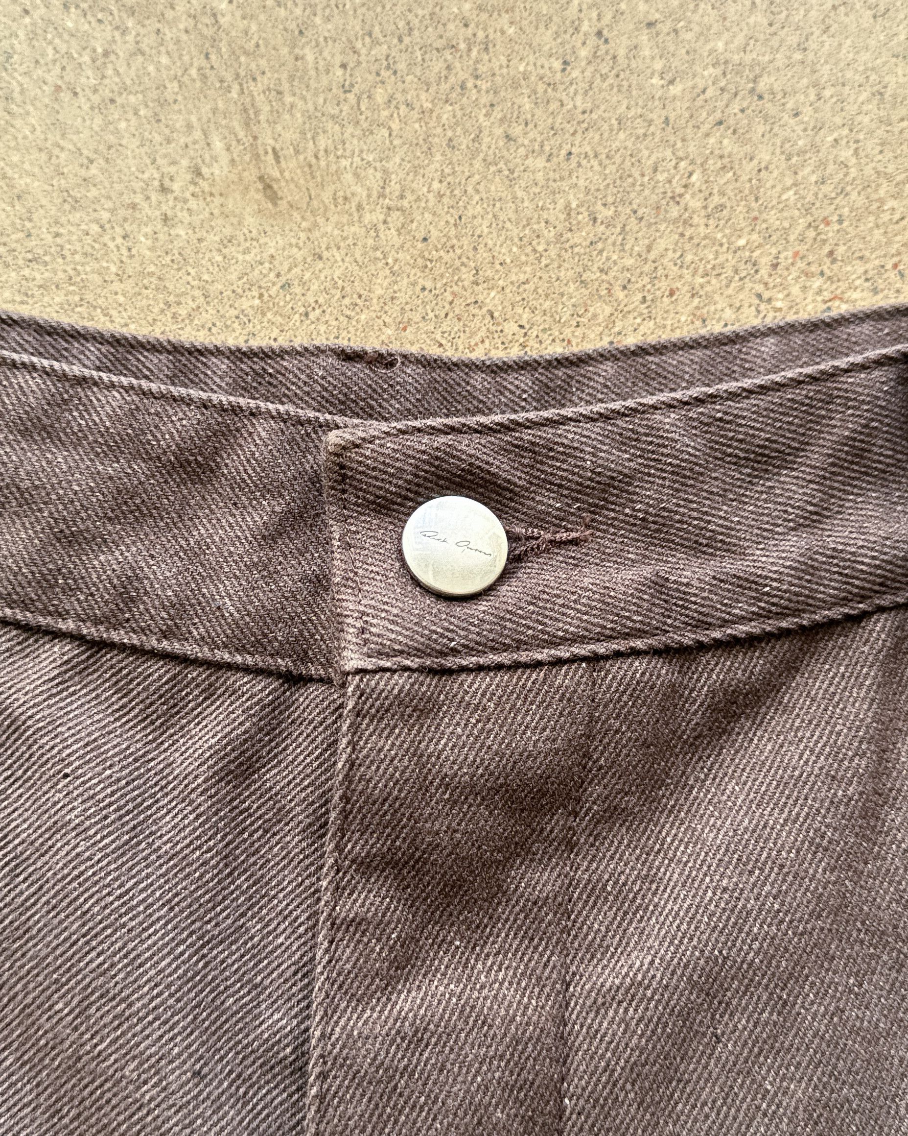 Rick Owens Rick Owens Ash Brown Geth Jeans FW 2025 Concordians Wide Leg Size US 36 / EU 52 - 4 Thumbnail
