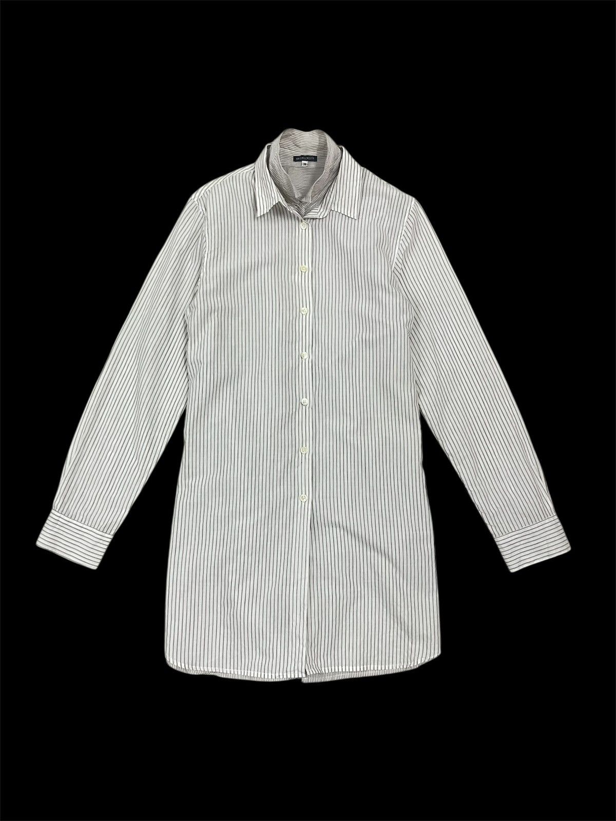 Ann Demeulemeester Double Layered Pinstripe Shirt Dress Size XS / US 0-2 / IT 36-38 - 7 Thumbnail