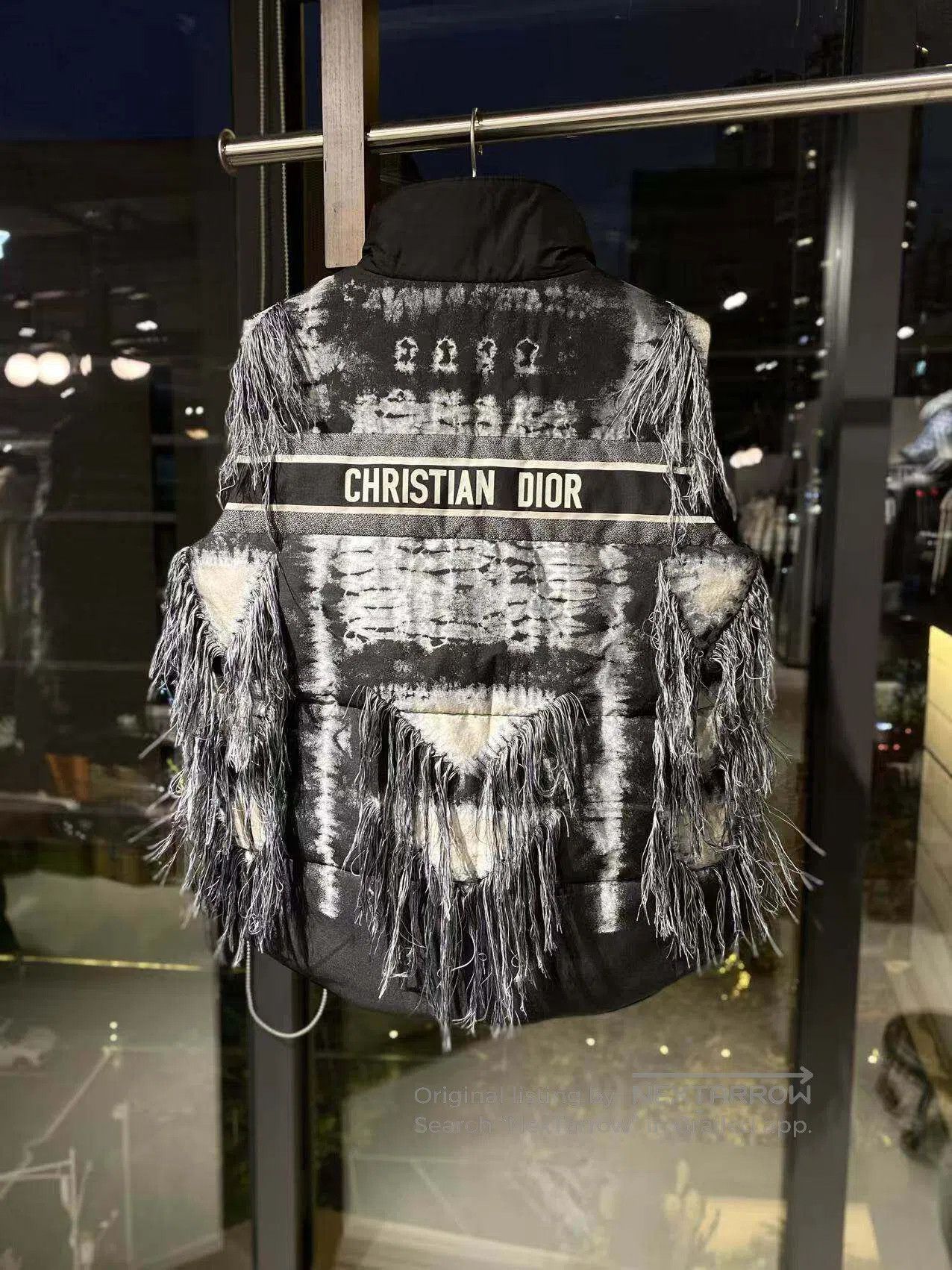 Dior Dior Fringed slogan down vest| Size S / US 4 / IT 40 - 3 Thumbnail