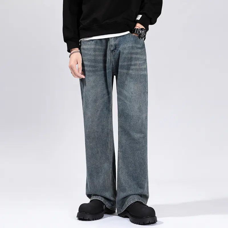 Japanese Brand × Jean Retro loose straight leg wide leg gradient jeans Size US 30 / EU 46 - 1 Thumbnail