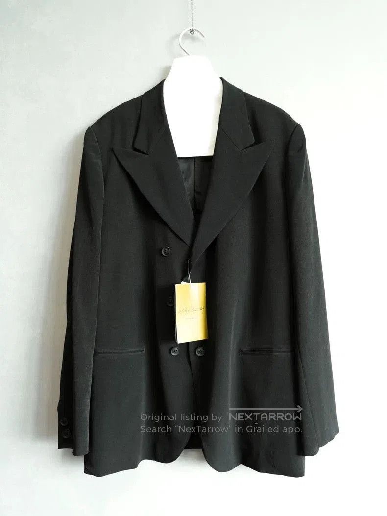 Yohji Yamamoto Double Breasted Acetate Coat by Yohji Yamamoto. Size US M / EU 48-50 / 2 - 4 Thumbnail