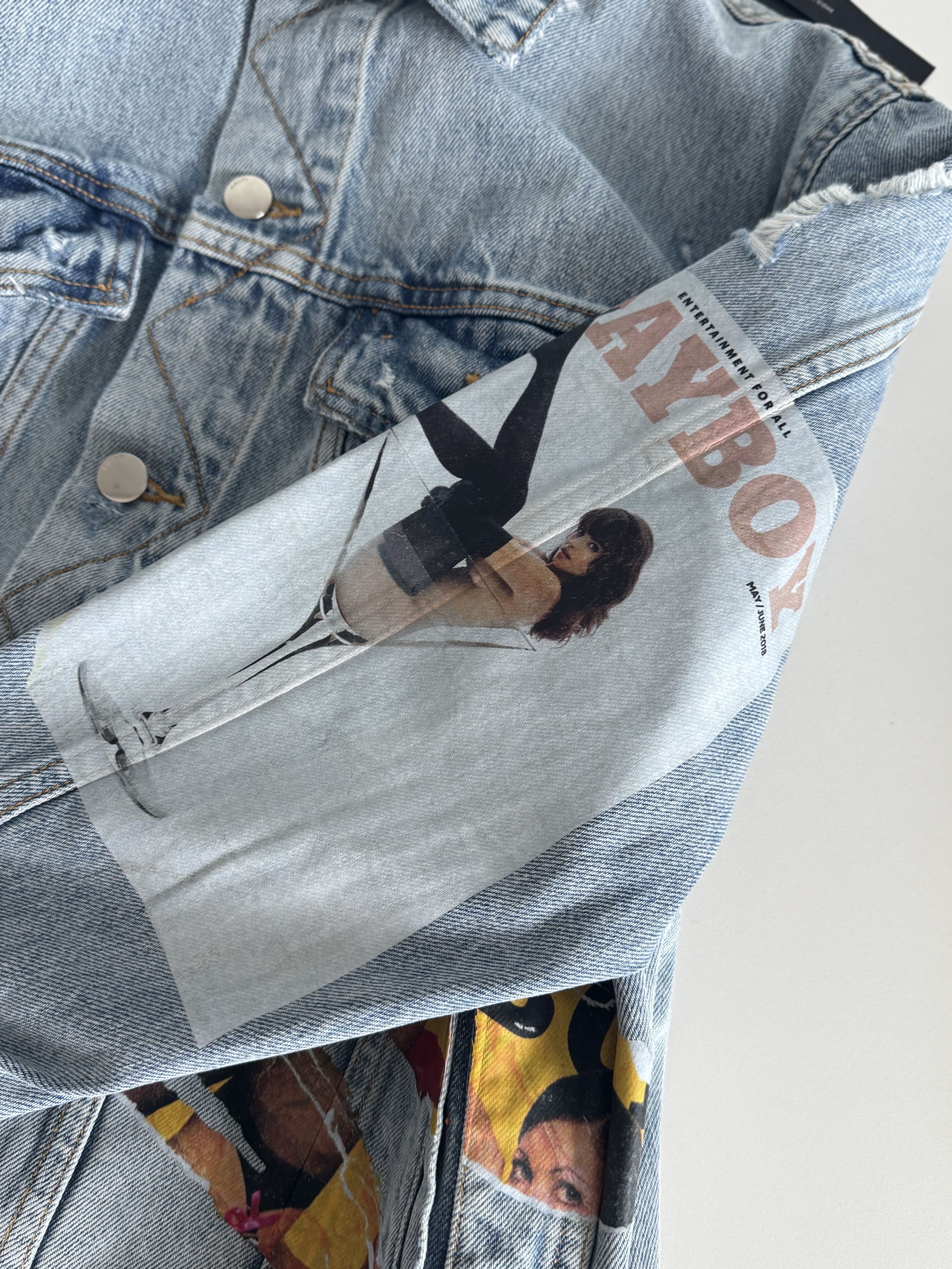 Amiri AMIRI X PLAYBOY DENIM JACKET Size US L / EU 52-54 / 3 - 7 Thumbnail