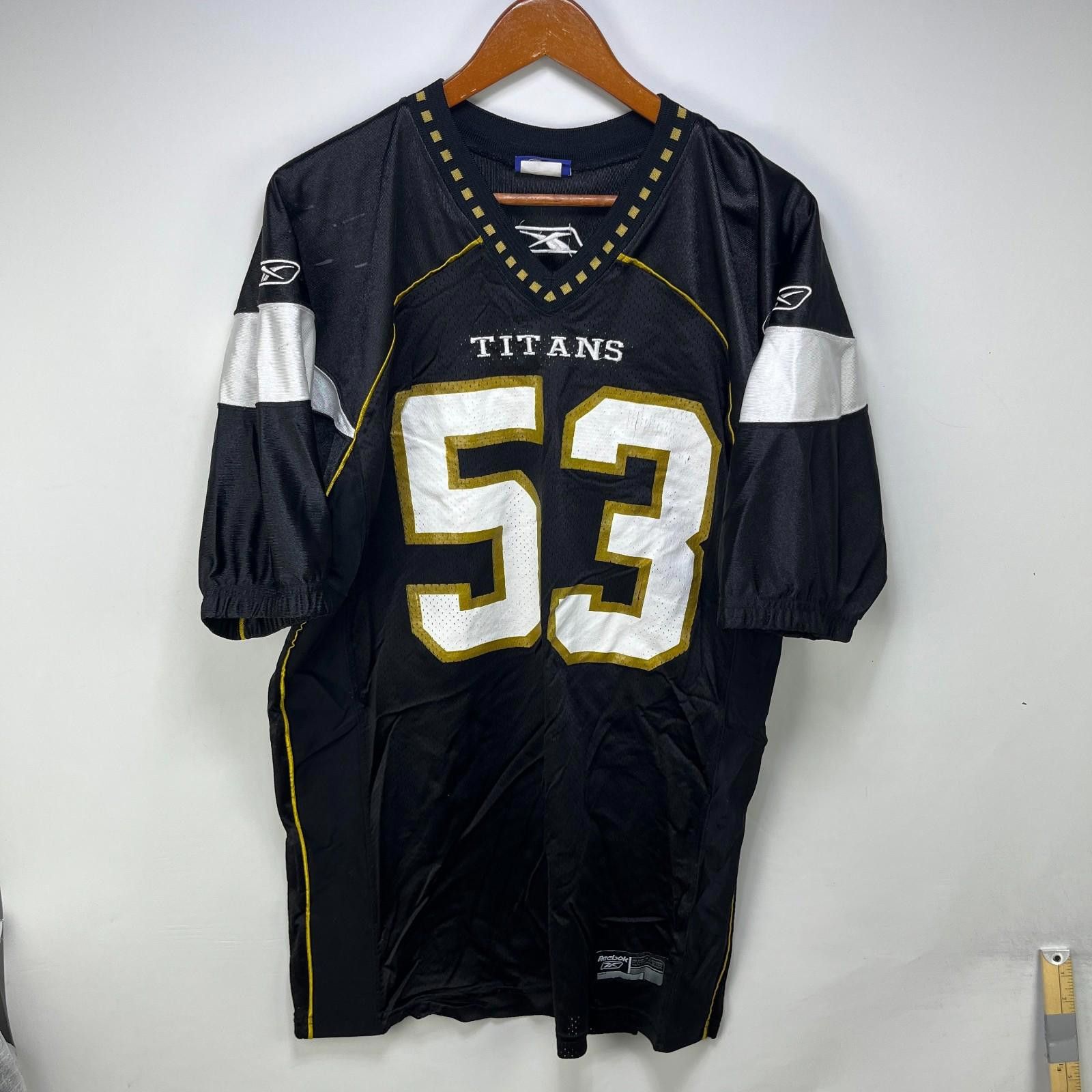 Reebok Vintage Reebok Tennessee Titans Football Jersey XL #53 Size ONE SIZE - 1 Thumbnail