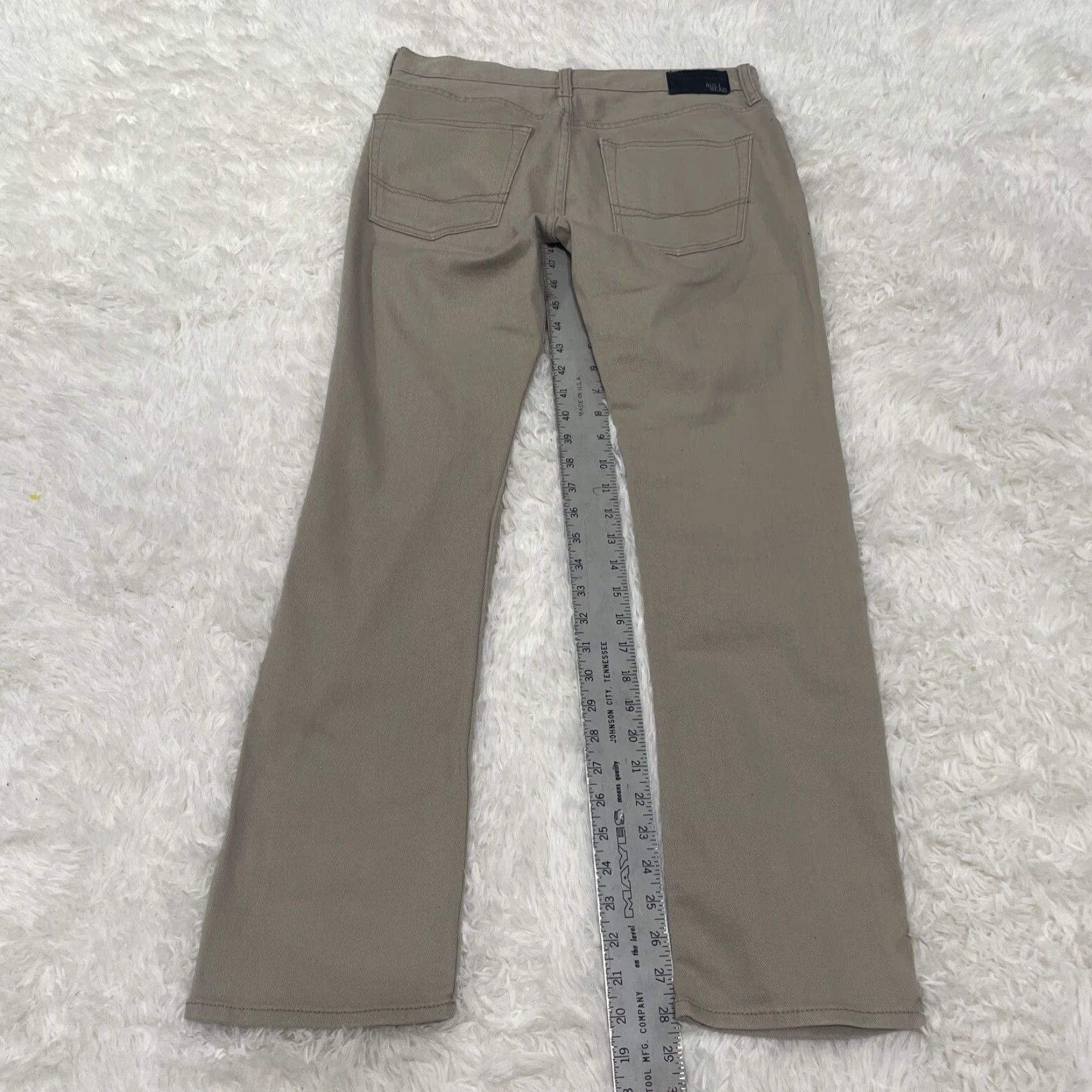 Denime VINTAGE Bullhead Jeans Men 32x30 Dillon Tan Wash Denim Classic Skate Retro Street 32x30 Mens Jeans Beige Tan Retro Bullhead Denim Jeans Regular 32x30 Size US 32 / EU 48 - 7 Thumbnail