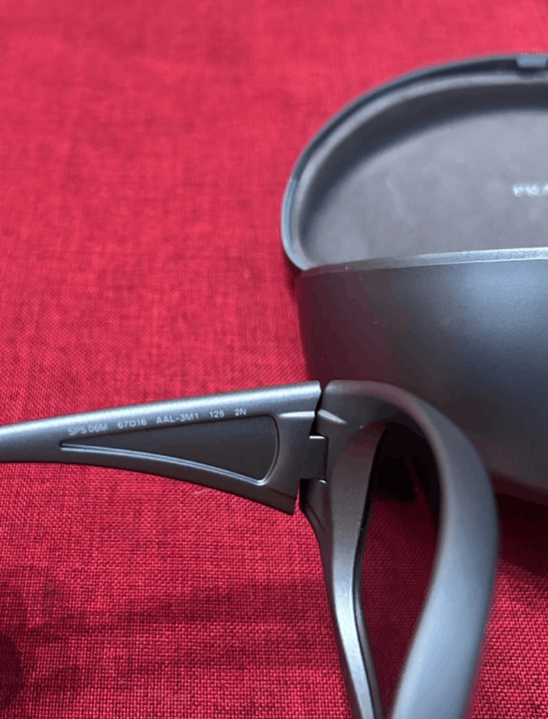 Prada PRADA Sunglasses Rectangle Wrap Shield Metal Symbole RI920 Size ONE SIZE - 5 Thumbnail
