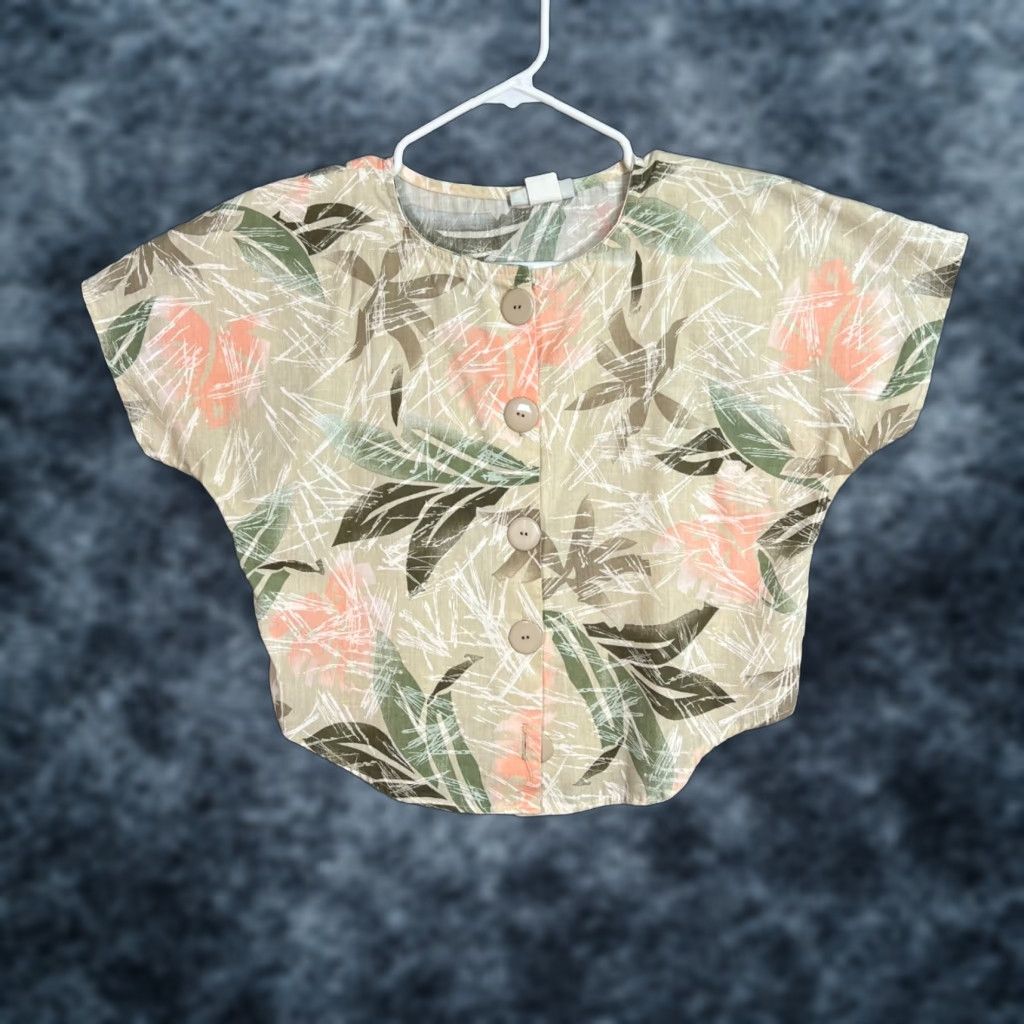 Vintage VINTAGE Cindi Lyn Casuals Womens Small Leaf Print Button-Up Top Size M / US 6-8 / IT 42-44 - 1 Thumbnail
