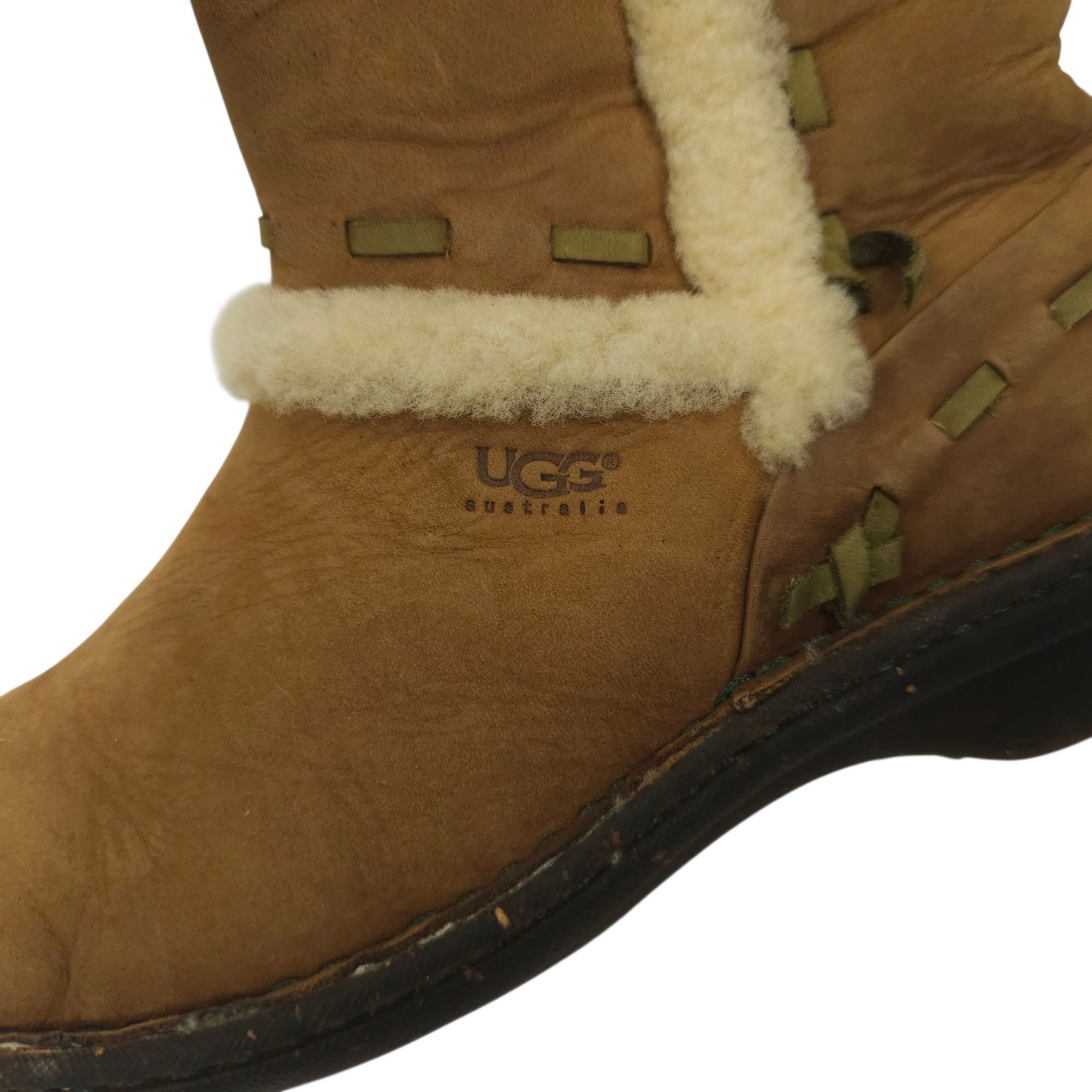 Ugg Ugg Australia Elijo Leather Boots Womens Size 7 Sheepskin Size US 7 / IT 37 - 7 Thumbnail