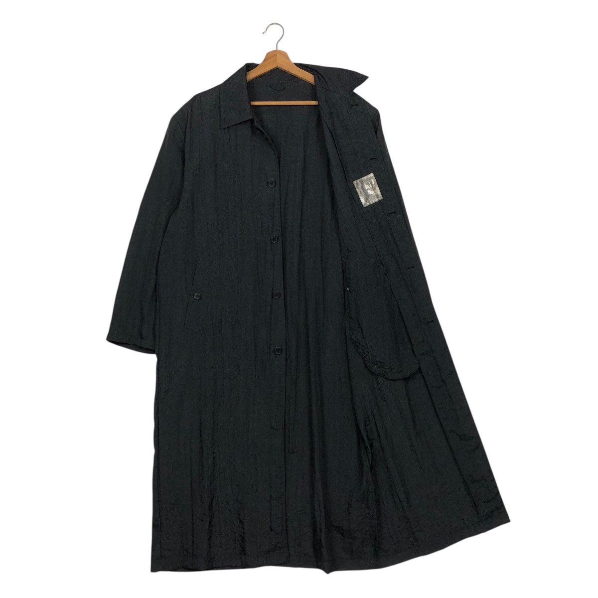 Japanese Brand 📌Rich Black Vintage Long Jacket Studio/495 Issey Miyake Size US M / EU 48-50 / 2 - 13 Thumbnail