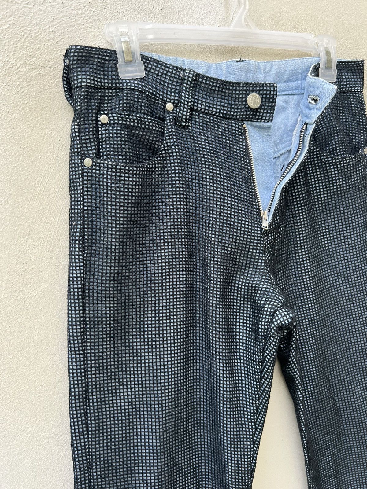 Jean Paul Gaultier Vintage Jean Paul Gaultier Paris Mesh Denim Flare Jeans Size US 30 / EU 46 - 7 Thumbnail