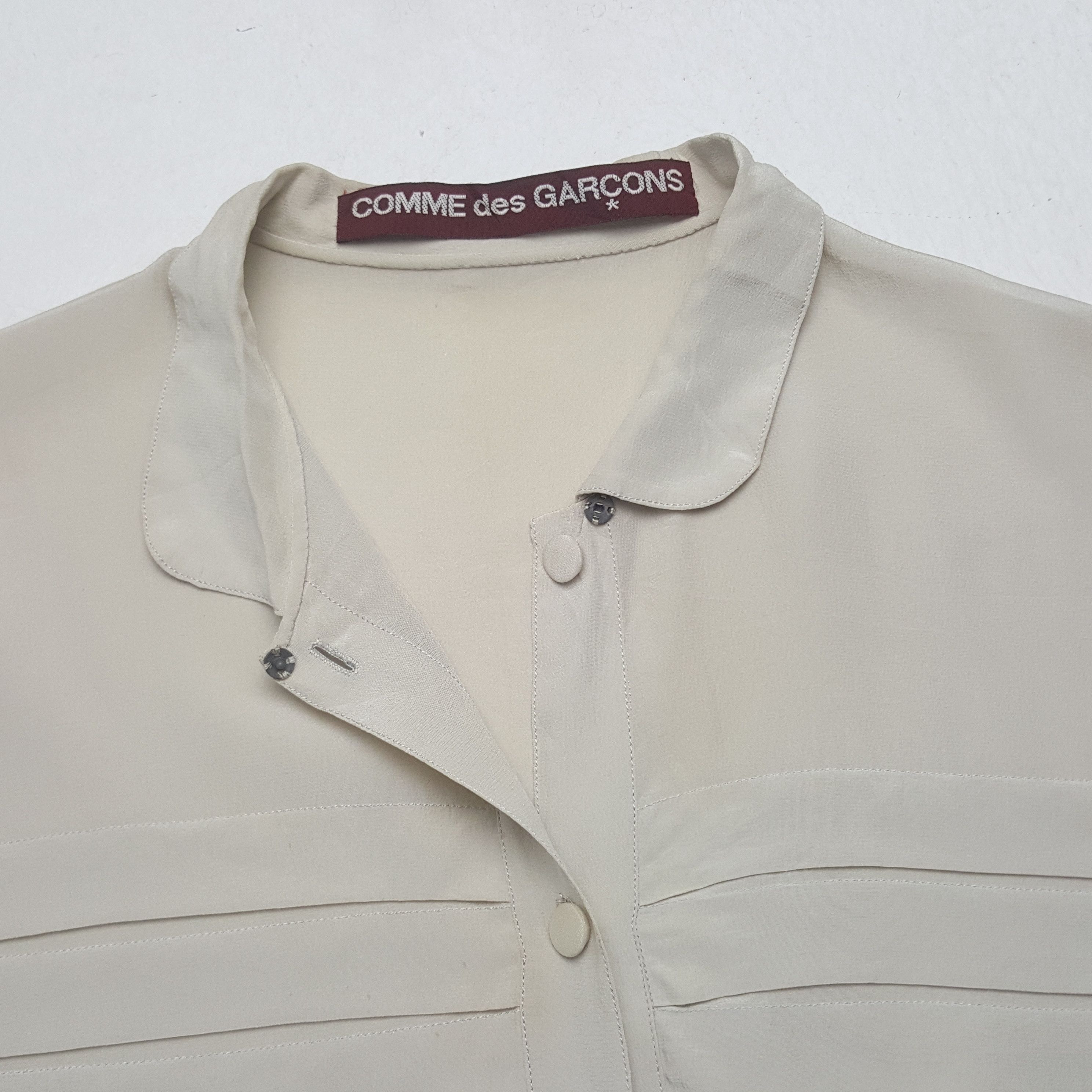 Comme des Garcons Vintage 90’s Comme des Garcons Silk Button Up Shirt Size M / US 6-8 / IT 42-44 - 4 Thumbnail