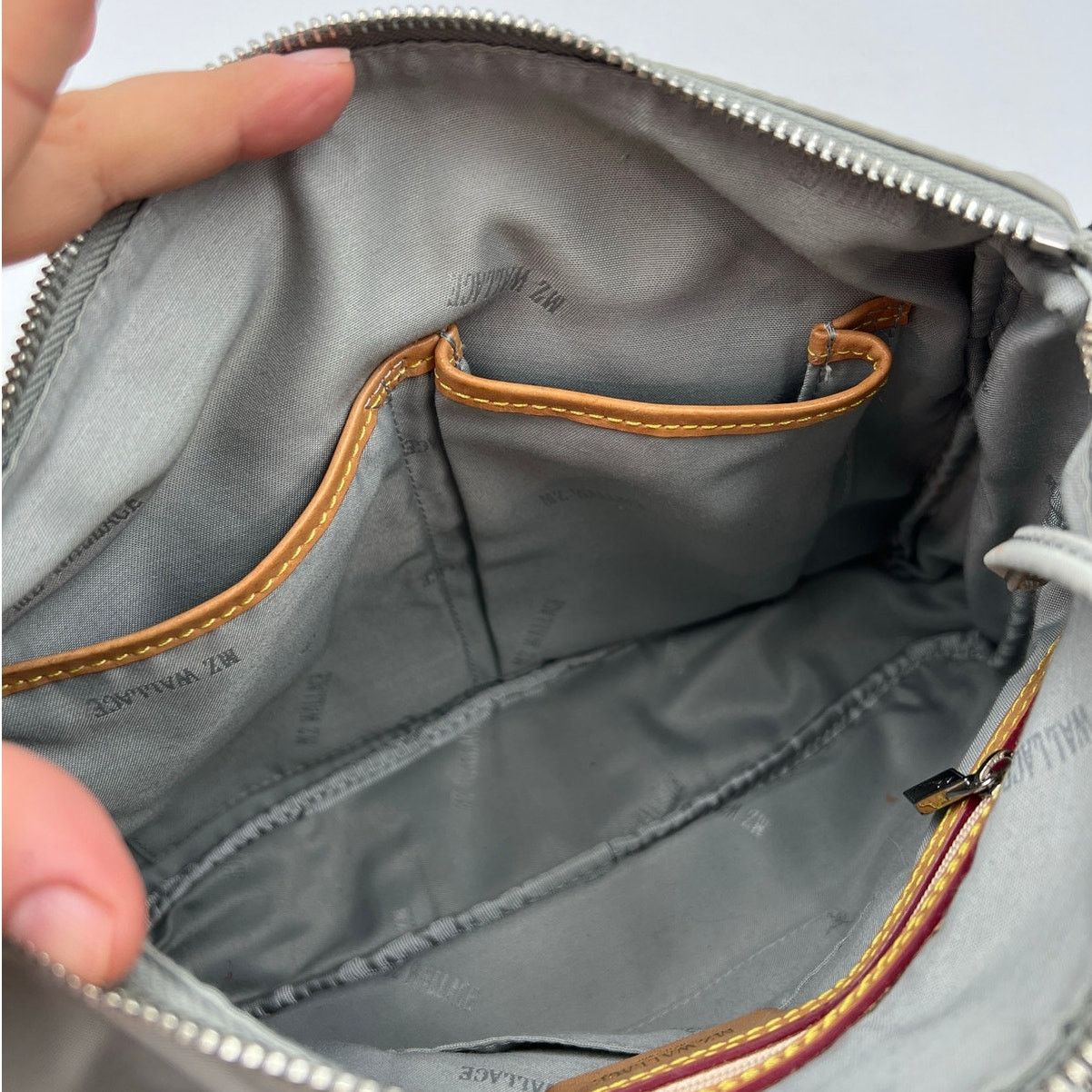 Other MZ Wallace Dawn Paige Crossbody Bag Gray Nylon Size ONE SIZE - 4 Thumbnail