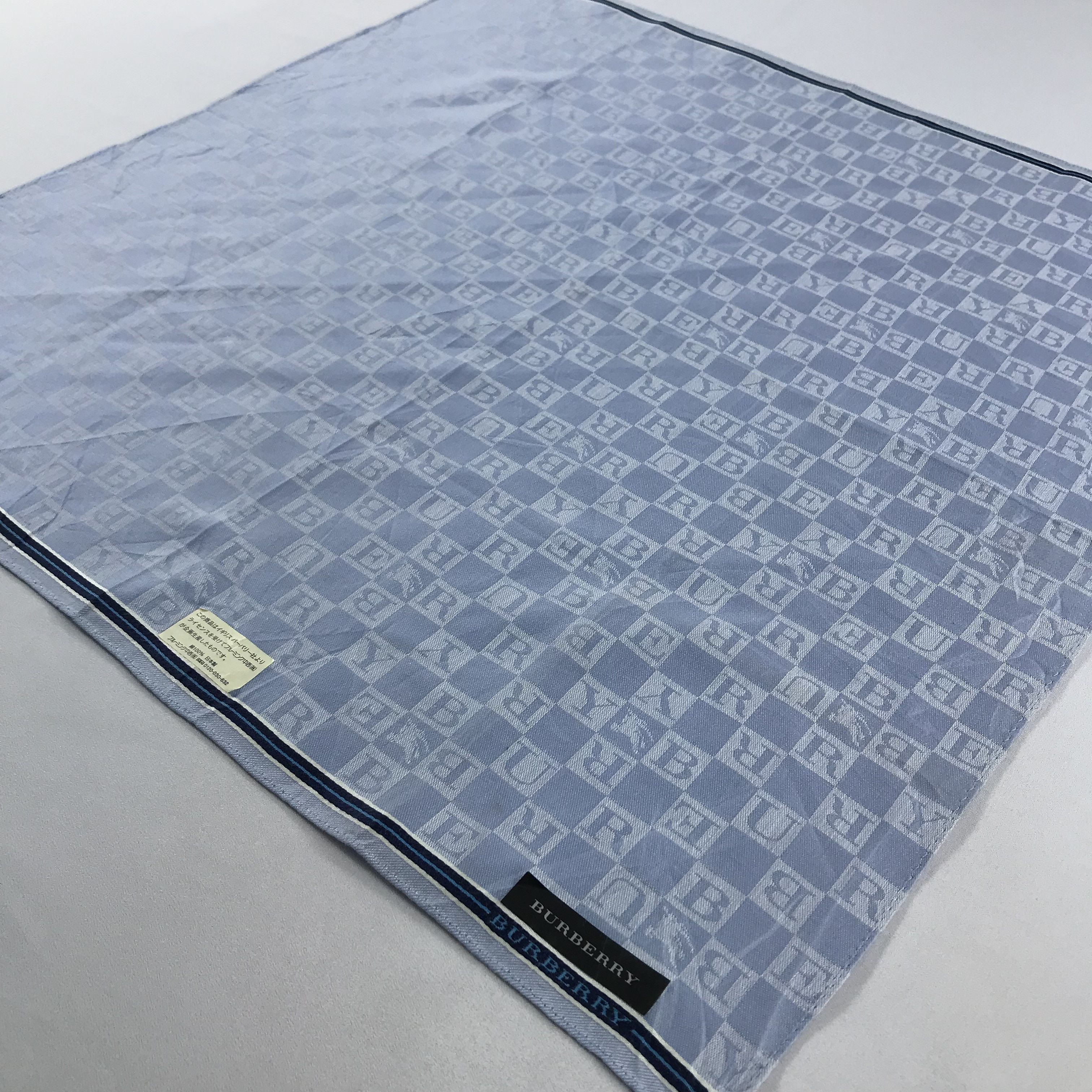 Burberry × Vintage Burberry Bandana / Handkerchief / Neckerchief - S2448 Size ONE SIZE - 2 Thumbnail
