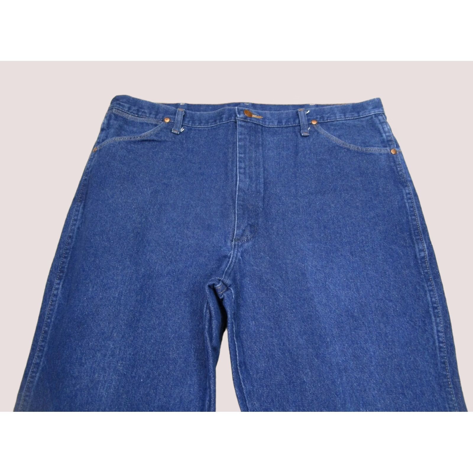 Wrangler Wrangler Jeans Men 42x32 Blue Cowboy Cut Slim Fit Western Pants Dark Wash Rodeo Jeans Mens Slim 936 Cowboy Cut Western Pants Denim Blue Wrangler Size US 42 / EU 58 - 1 Thumbnail