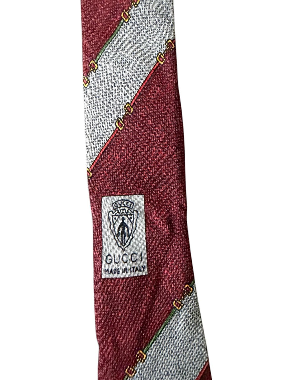 Gucci Gucci GG Horsebit silk tie Size ONE SIZE - 4 Thumbnail