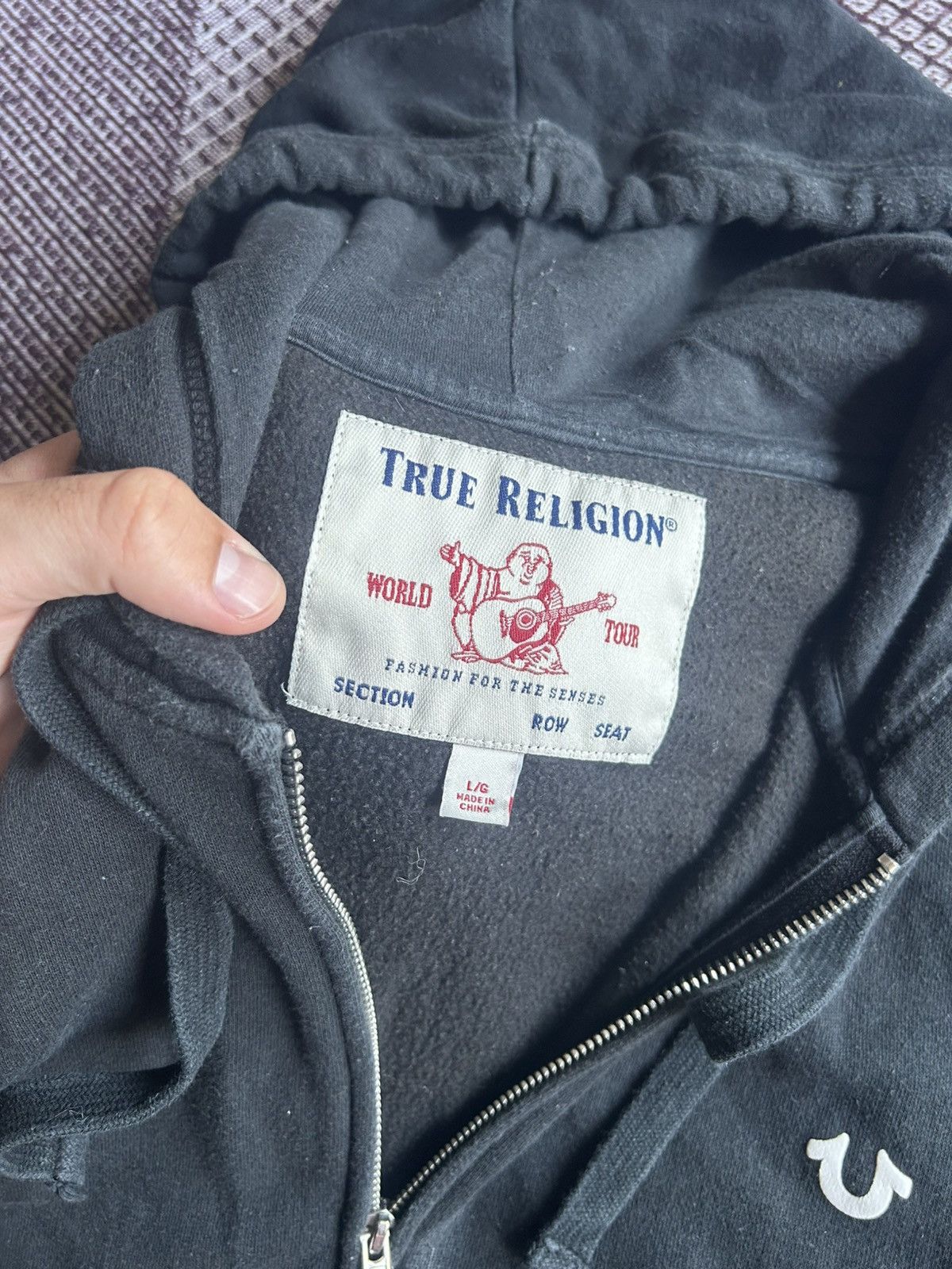 True Religion True Religion Classic Logo Zip Up Hoodie Streetwear Style L Size US L / EU 52-54 / 3 - 10 Thumbnail