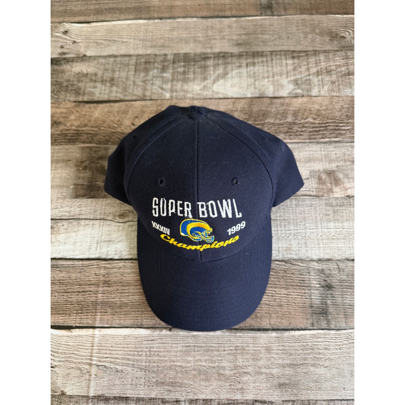 NFL Vintage St. Louis Rams 1999 Super Bowl Champions Snapback Size ONE SIZE - 3 Thumbnail