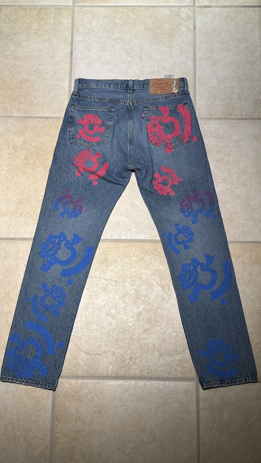 DENIM TEARS Denim Tears x Bstroy Blue Jeans Size US 32 / EU 48 - 2 Thumbnail