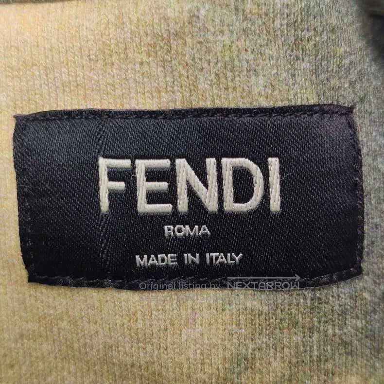 Fendi Fendi Cotton Contrast Color Letter Logo Round Neck Long Sl Size US M / EU 48-50 / 2 - 5 Thumbnail