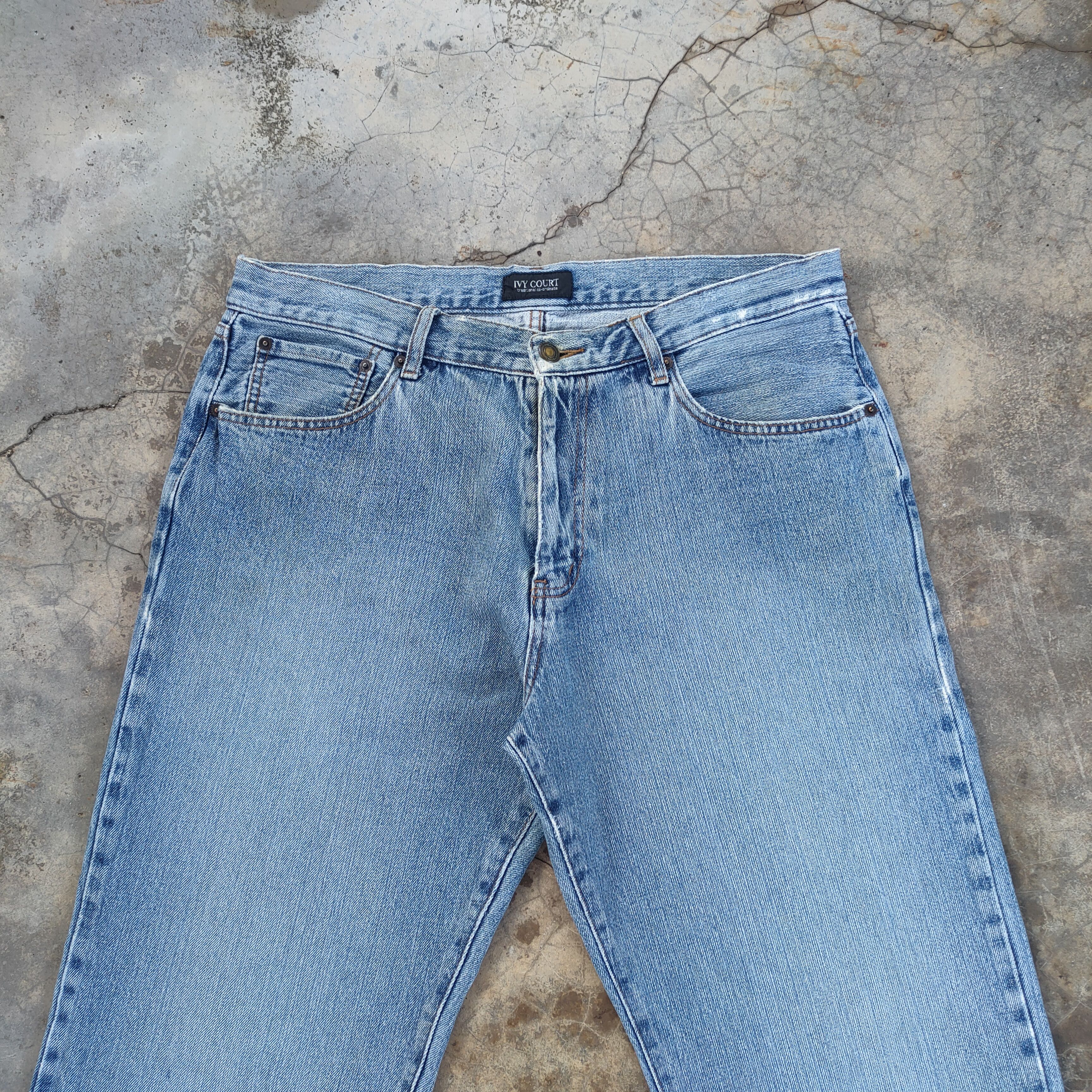 Japanese Brand × Jean × Vintage W35 VINTAGE JAPANESE DISTRESSED FADED JEANS PANTS Size US 35 - 3 Thumbnail