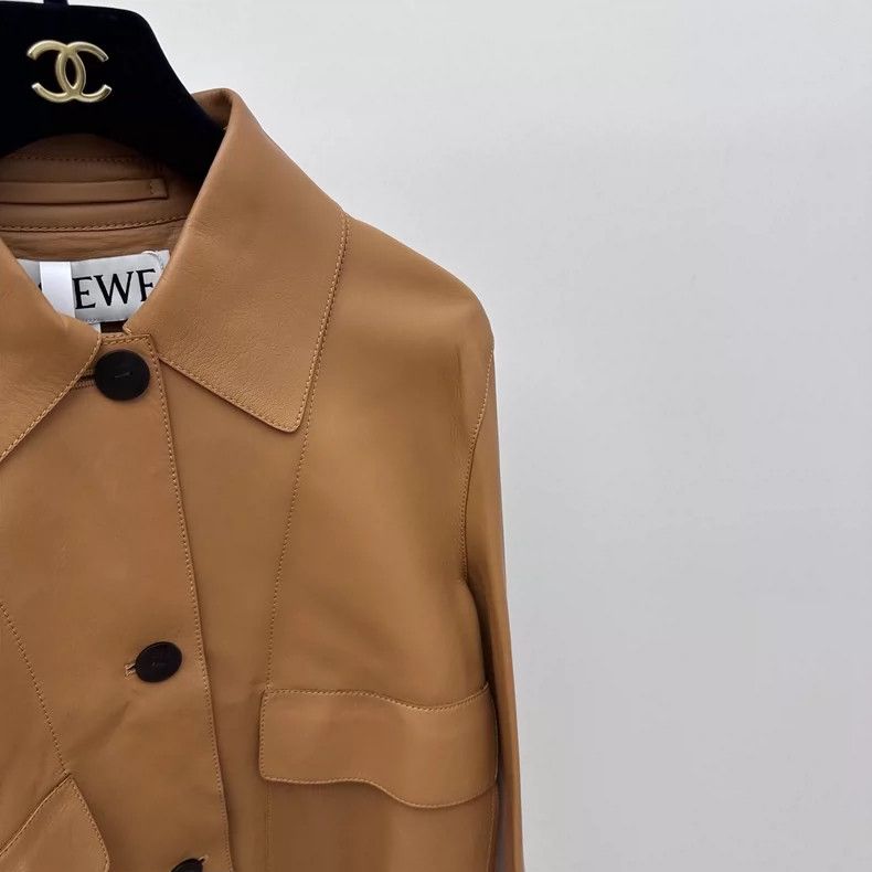 Loewe LOEWE Thin leather coat Size XXS / US 00 / IT 34 - 5 Thumbnail