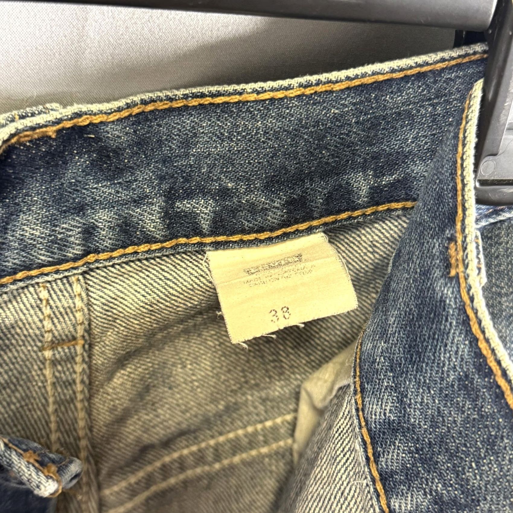 Levi's Levi's 569 Denim Shorts Mens 38 Loose Straight 5 Pocket Bermuda Casual Slim Relaxed Fit Blue 12in Inseam Mens Size US 38 / EU 54 - 5 Thumbnail