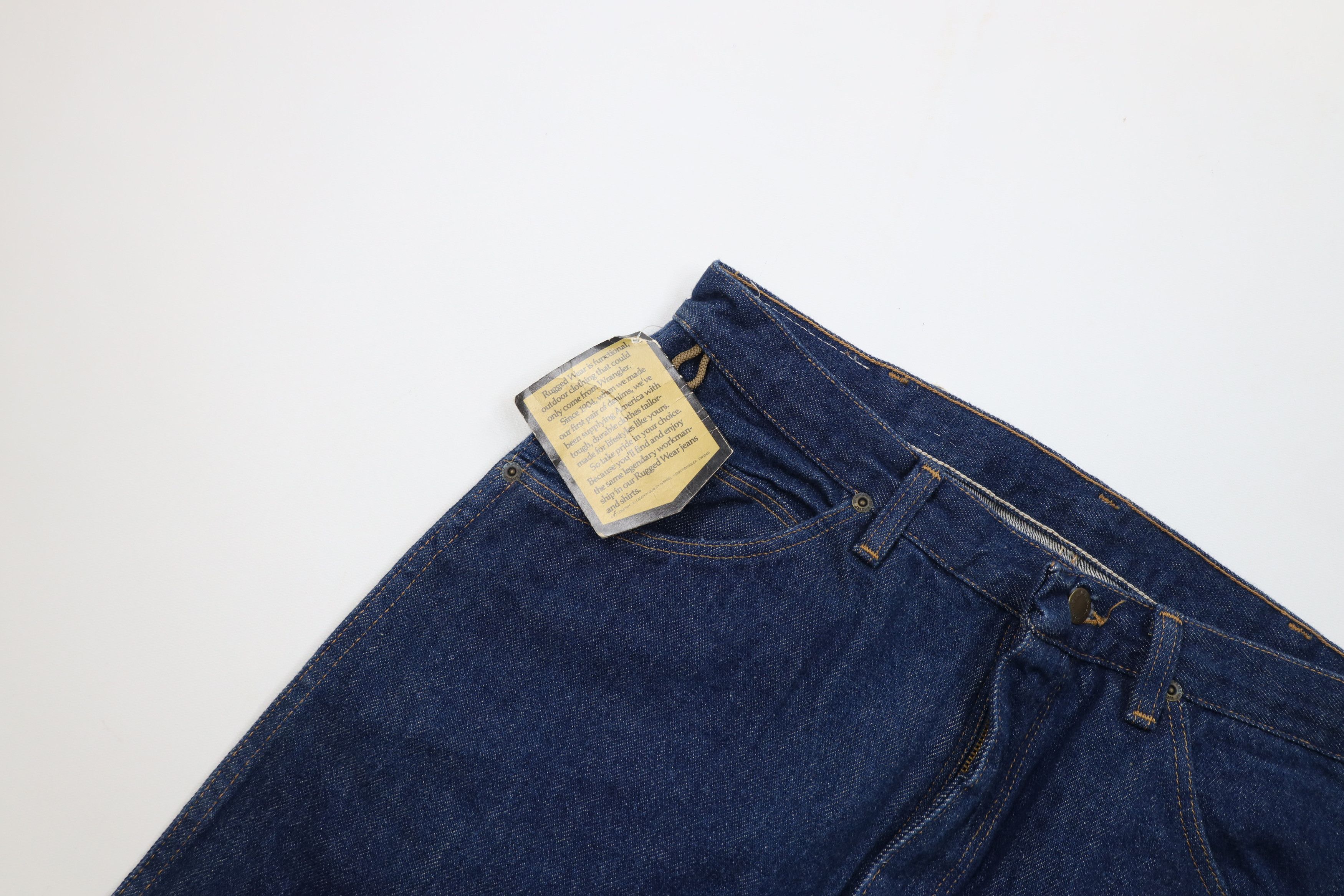 Wrangler Deadstock Vintage 90s Wrangler Denim Jeans Indigo Blue USA Size US 34 / EU 50 - 7 Thumbnail