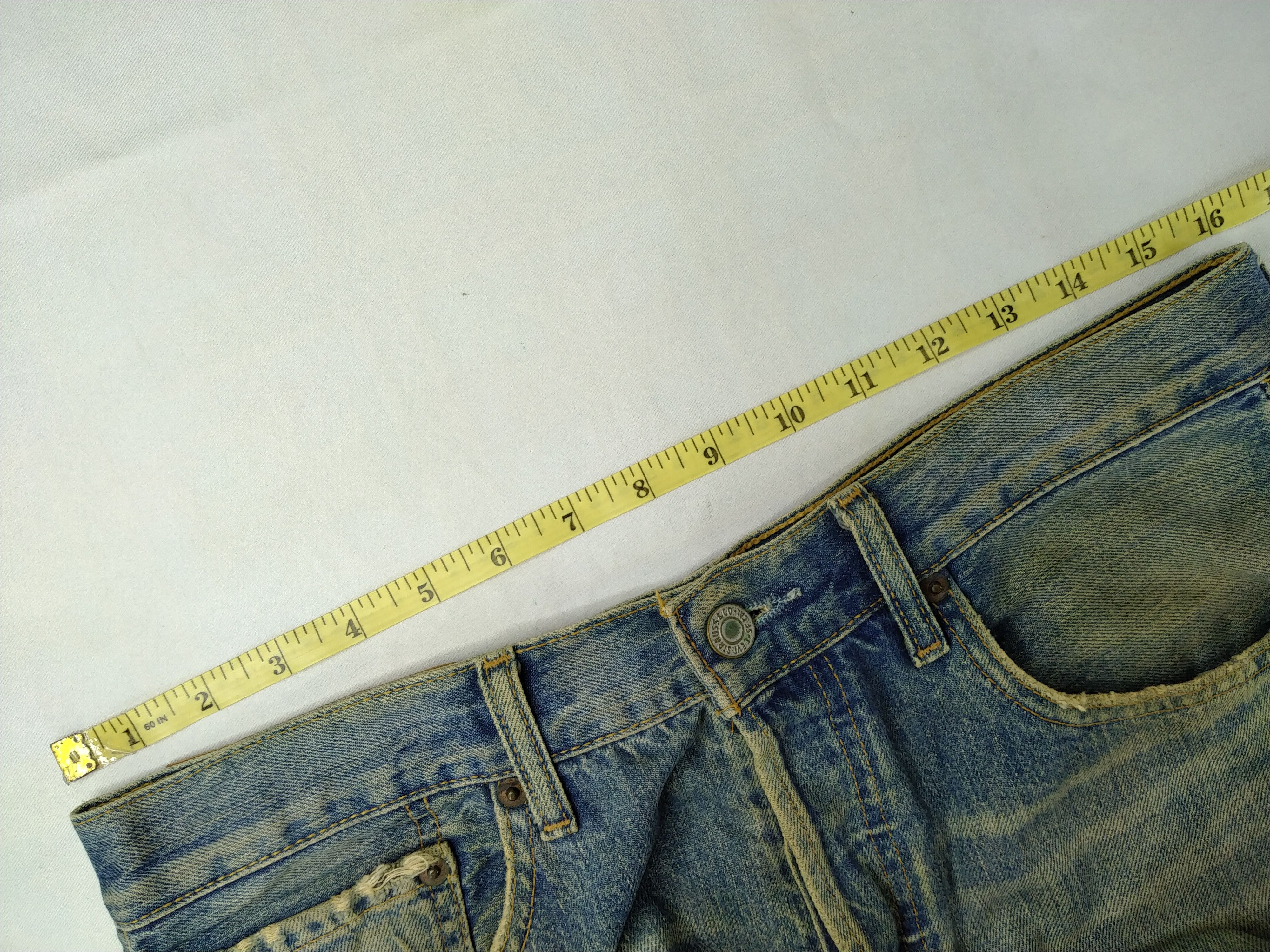 Levi's Rusty Ripped Vintage Levi's 501 Denim 32 x 27.5 JN523 Size US 32 / EU 48 - 5 Thumbnail