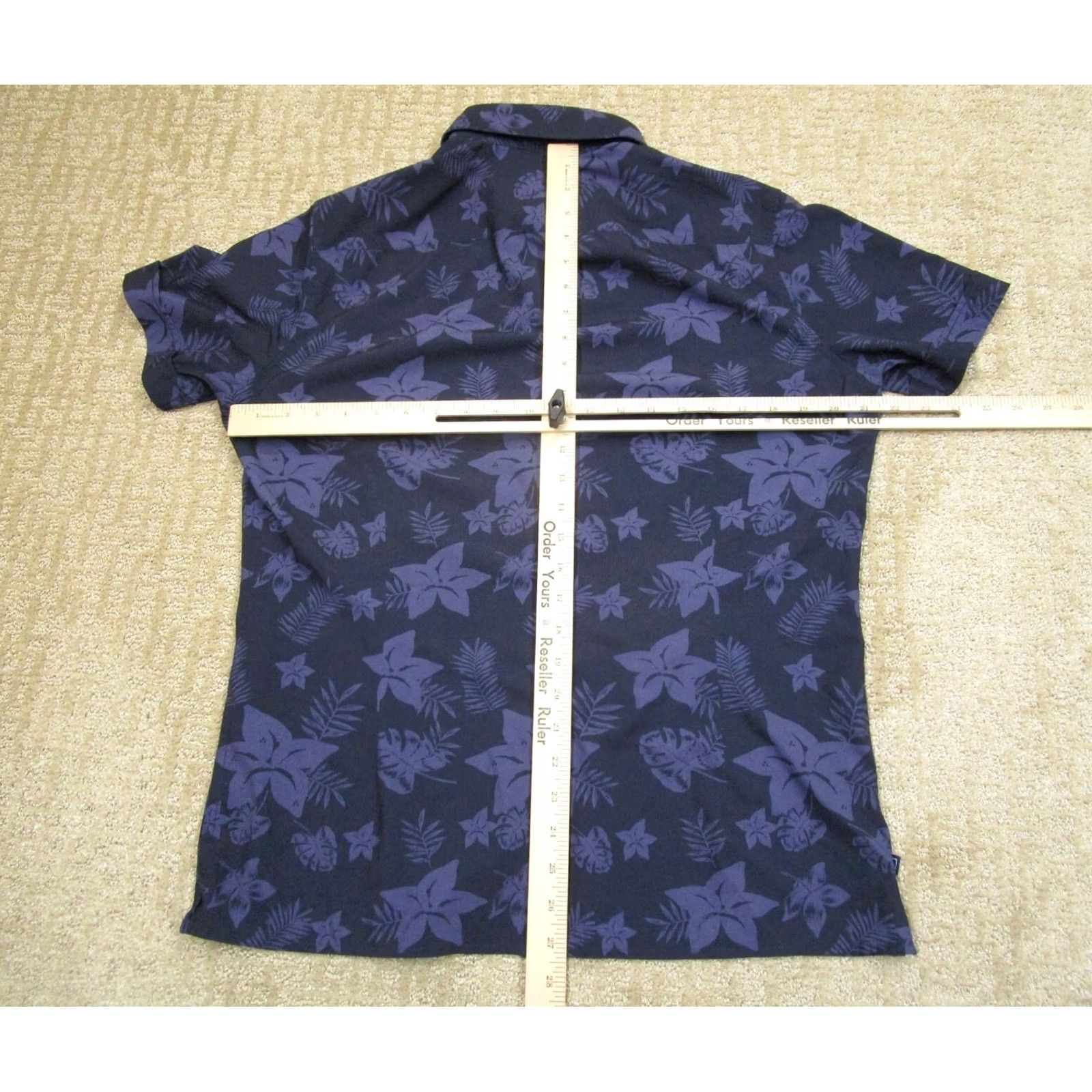 Mizzen+Main Mizzen+Main Shirt Men M Blue Short Sleeve Button Up Leeward Floral Hawaiian Size US M / EU 48-50 / 2 - 4 Thumbnail