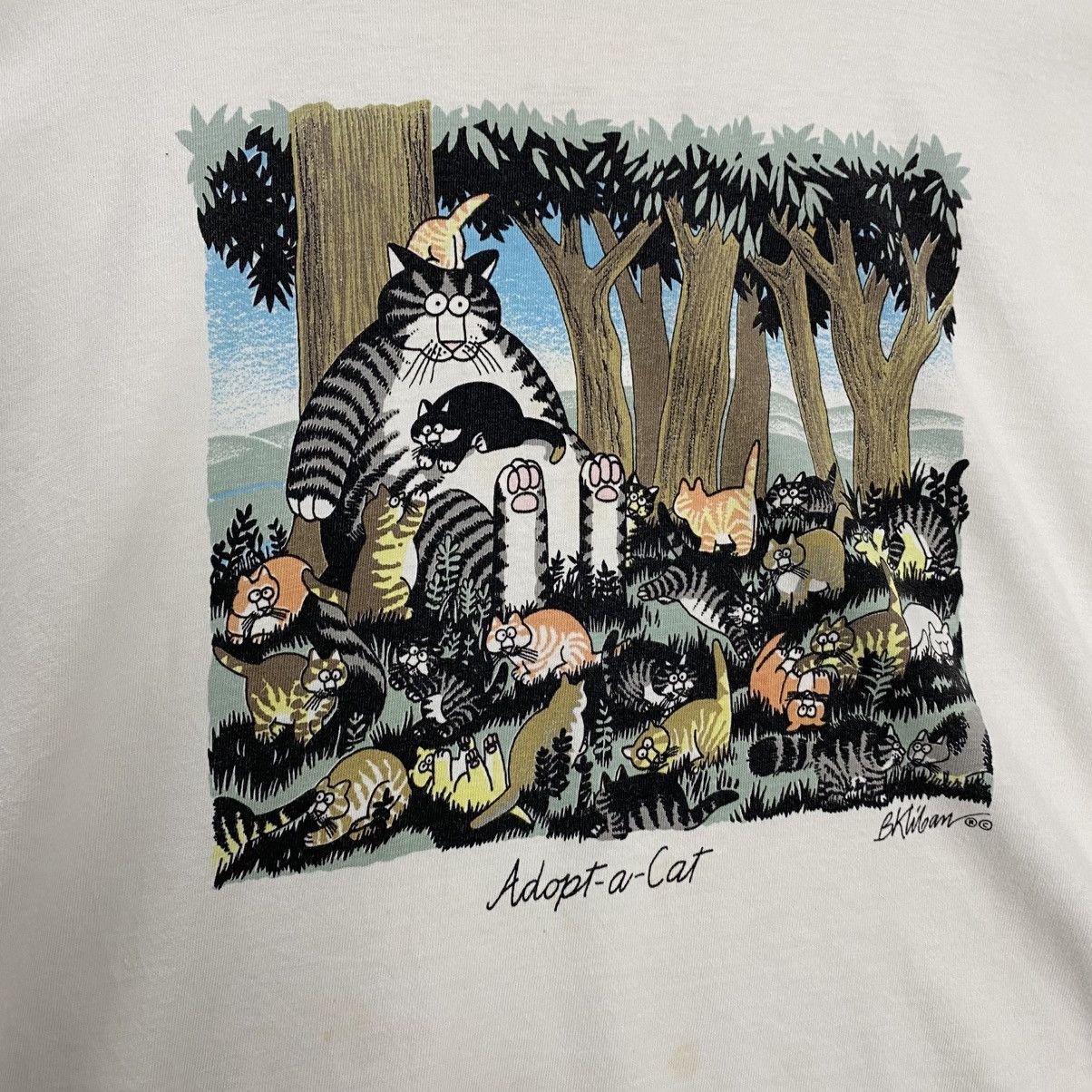 Vintage Vintage Adopt a Cat Hawaiian Crop Top Crazy Shirts Size L / US 10 / IT 46 - 3 Thumbnail