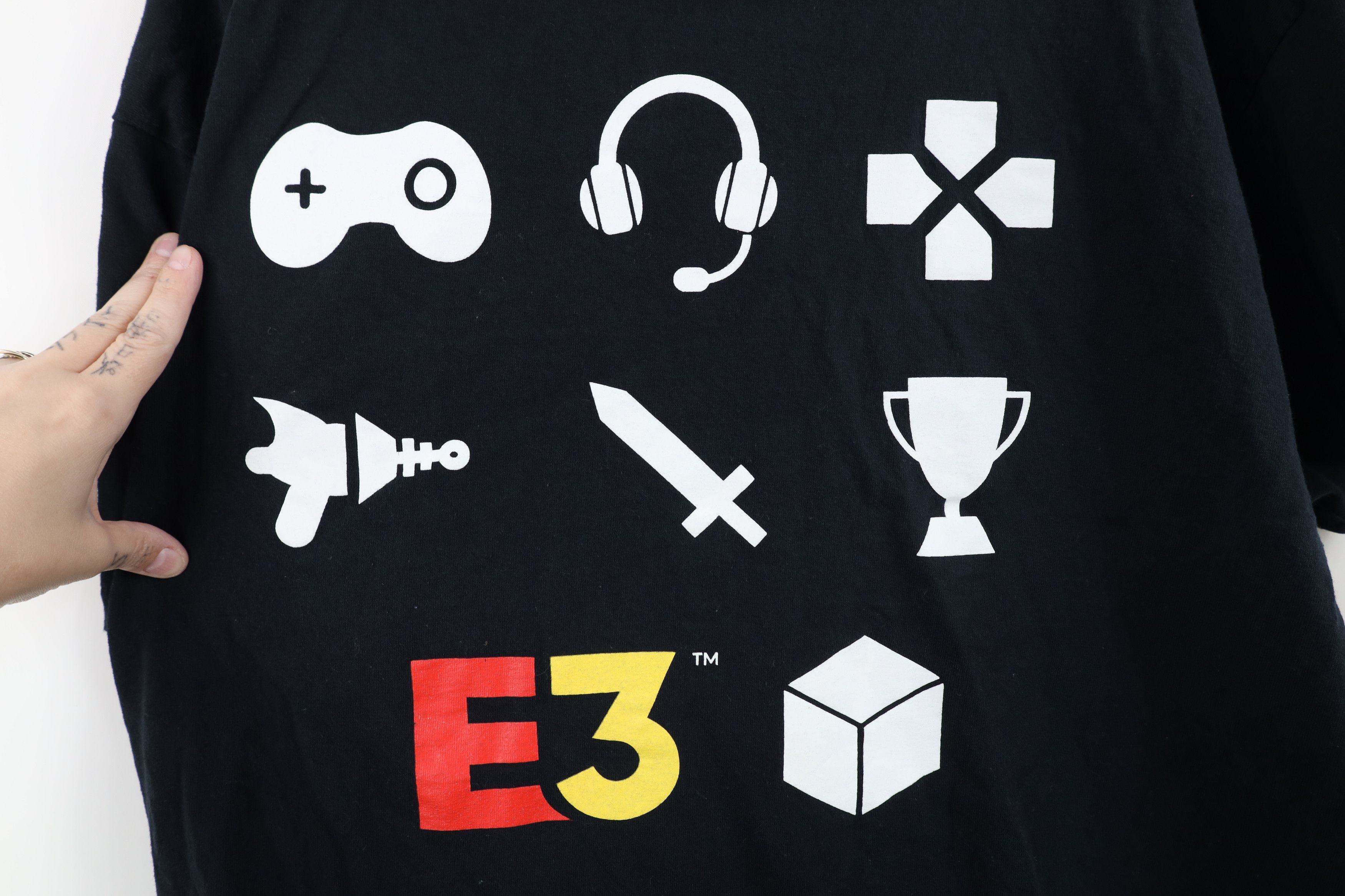 Vintage Y2K Electronic Entertainment Expo Los Angeles T-Shirt Black Size US XXL / EU 58 / 5 - 10 Thumbnail