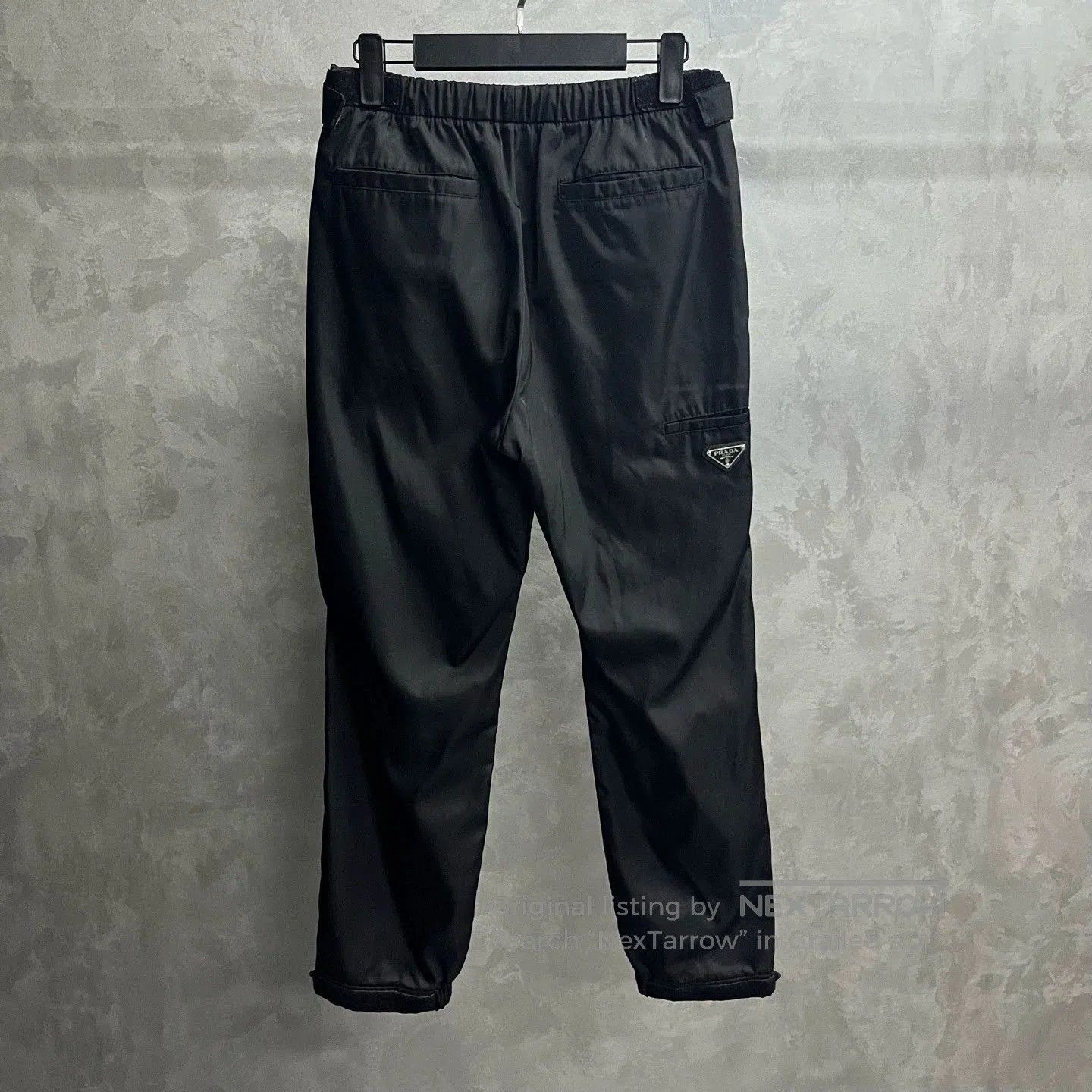 Prada prada black logo nylon casual pants. Size US 28 / EU 44 - 2 Thumbnail