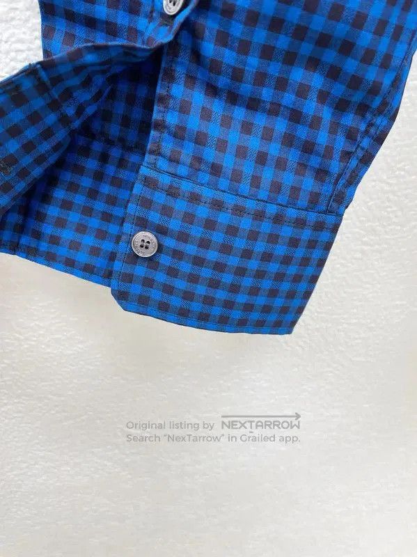 Burberry Burberry Men's Long Sleeve Blue Cotton Shirt. Size US S / EU 44-46 / 1 - 5 Thumbnail