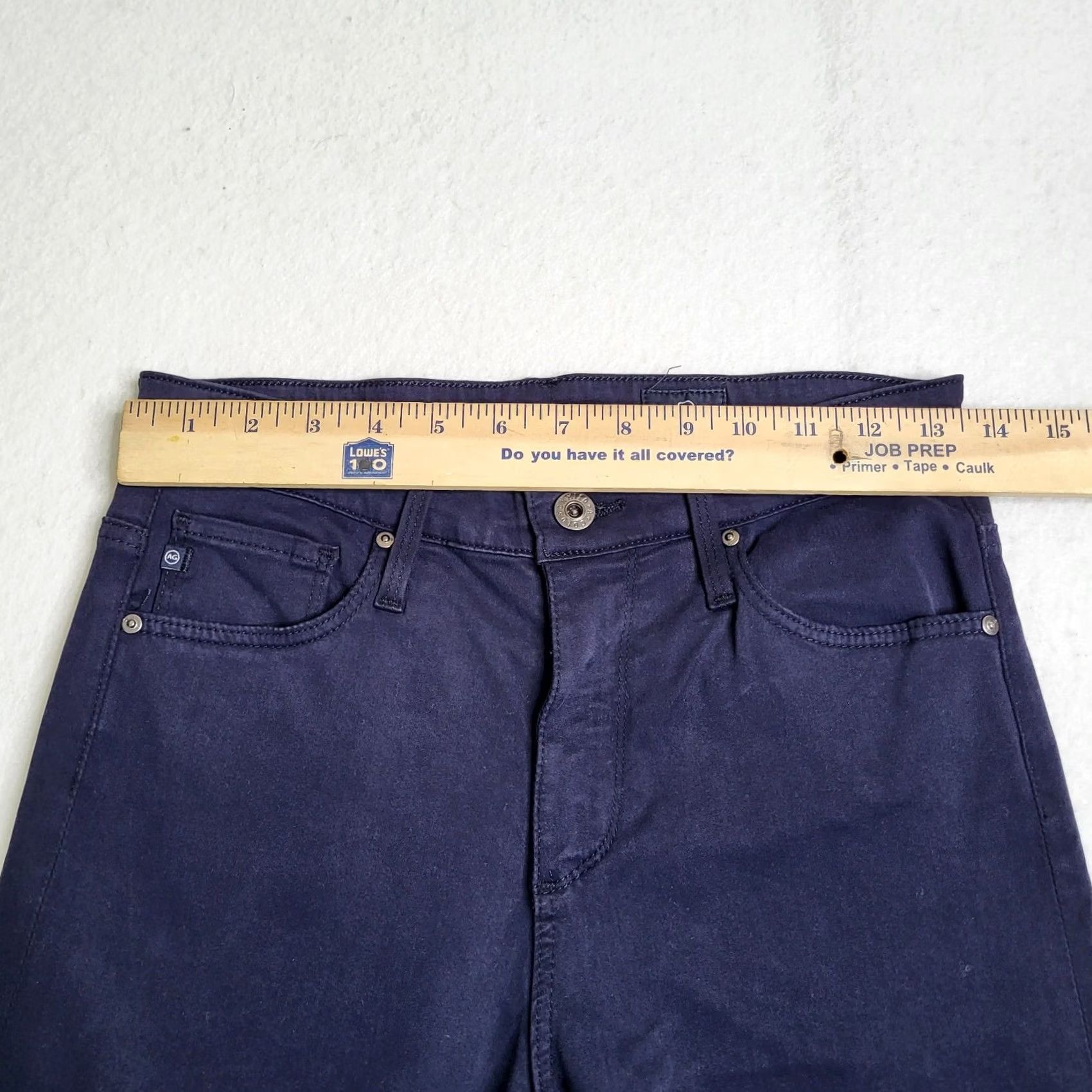 Farah AG The Farrah High-rise Skinny ankle pants Women's Size 26R Shinny Size 26" / US 2 / IT 38 - 6 Thumbnail