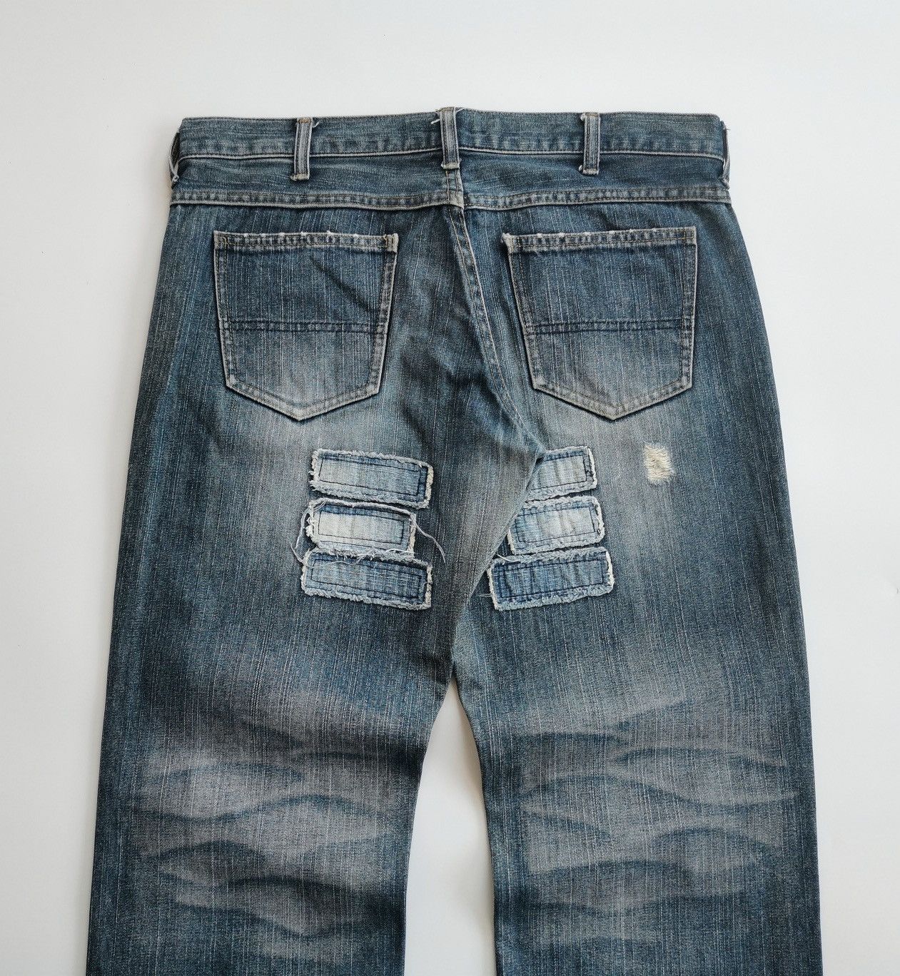 Kapital Texas Rose Patchwork Detailed Concentrate Distressed Jeans Size US 32 / EU 48 - 9 Thumbnail