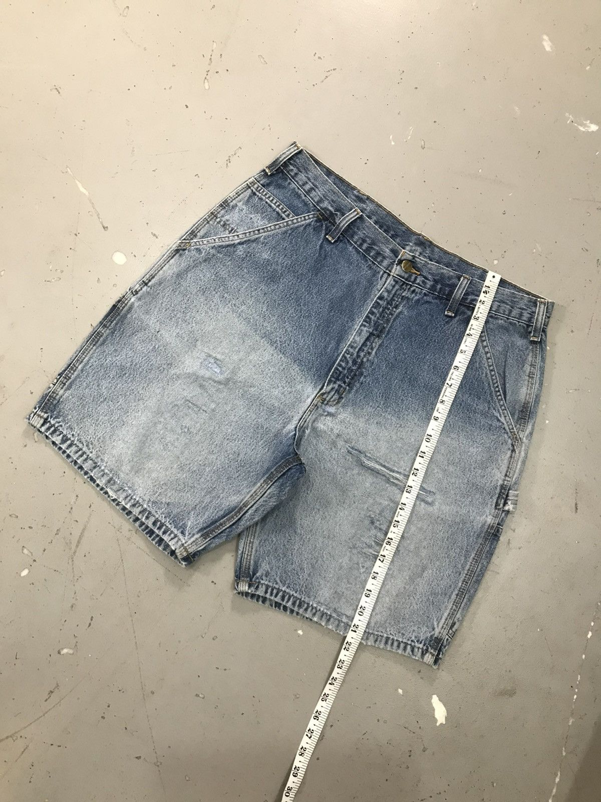 Carhartt × Vintage Vintage Carhartt b28 dps carpenter denim short - 36 Size US 36 / EU 52 - 2 Thumbnail