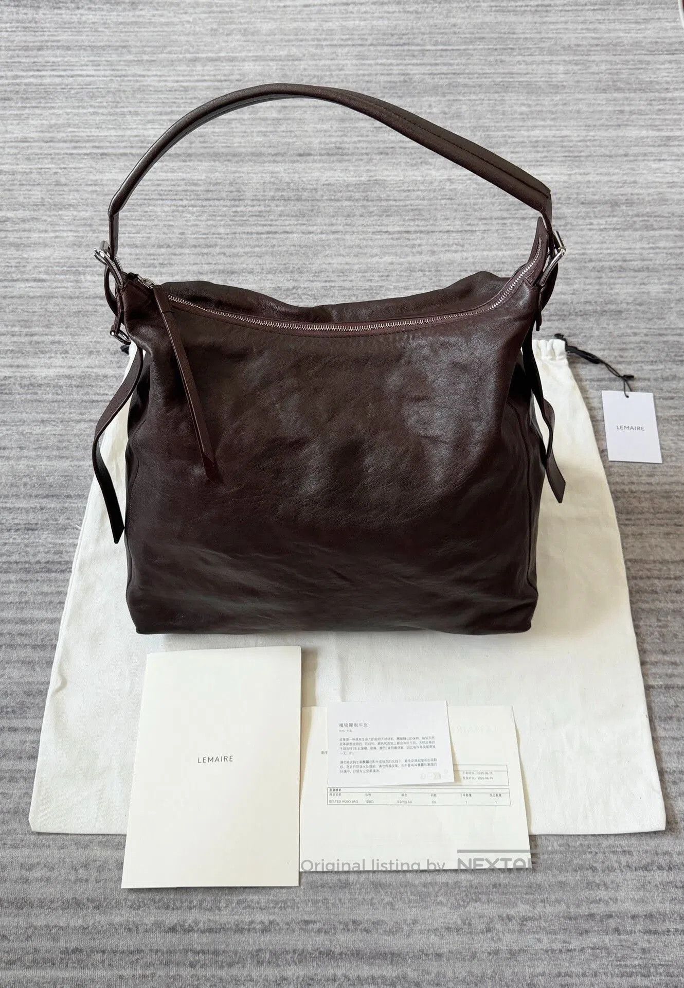 Lemaire Lemaire Belted Hobo Leather Tote. Size ONE SIZE - 1 Thumbnail
