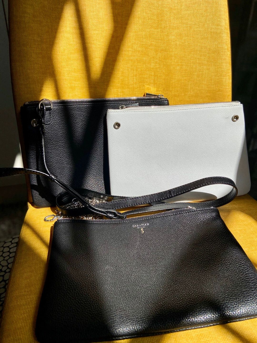 Serapian Milano Serapian 3-in-1 Leather Shoulder Bag / Clutch 95 New Size ONE SIZE - 1 Thumbnail